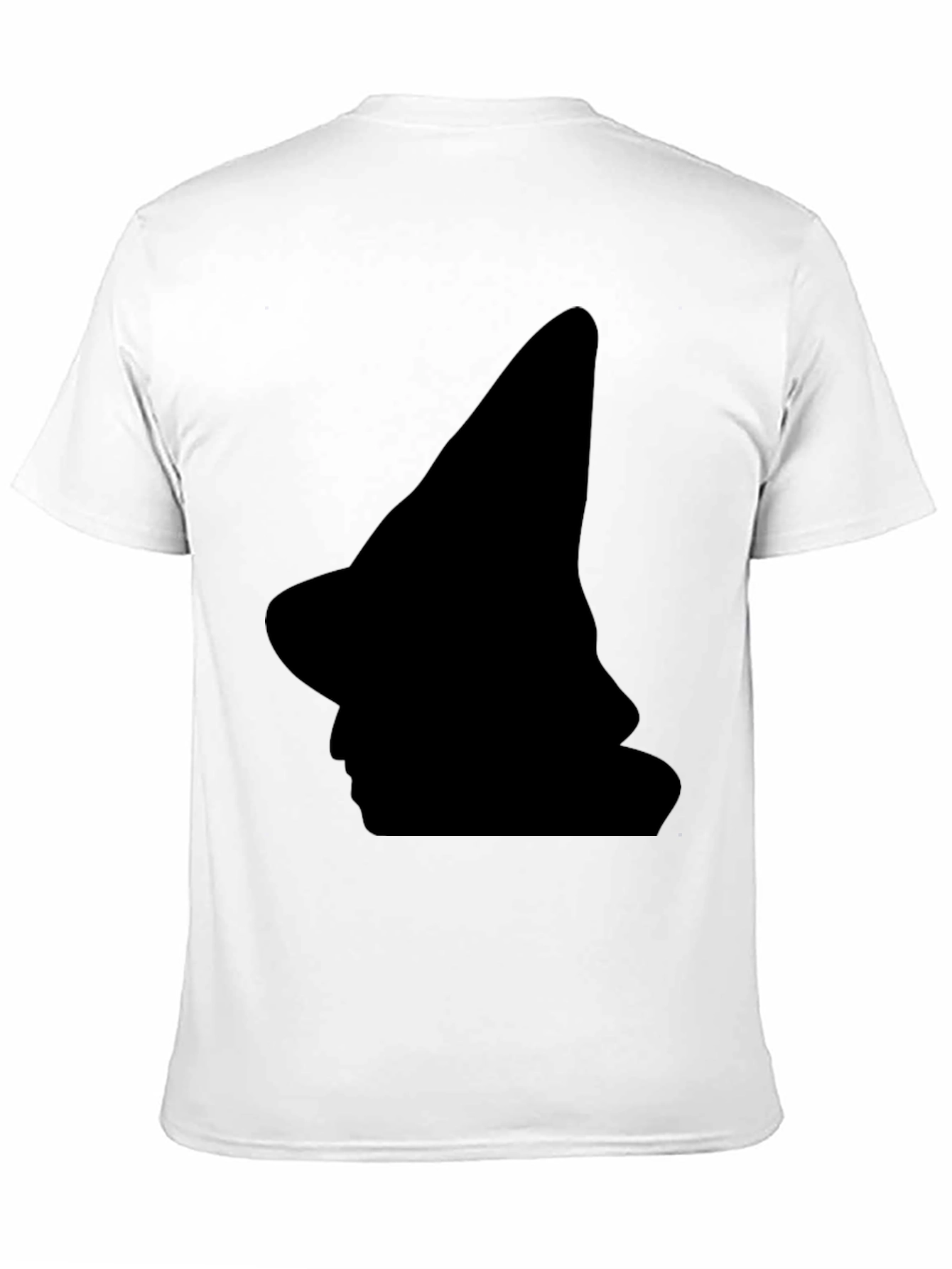Witch Silhouette Black T-Shirt - Halloween Style
