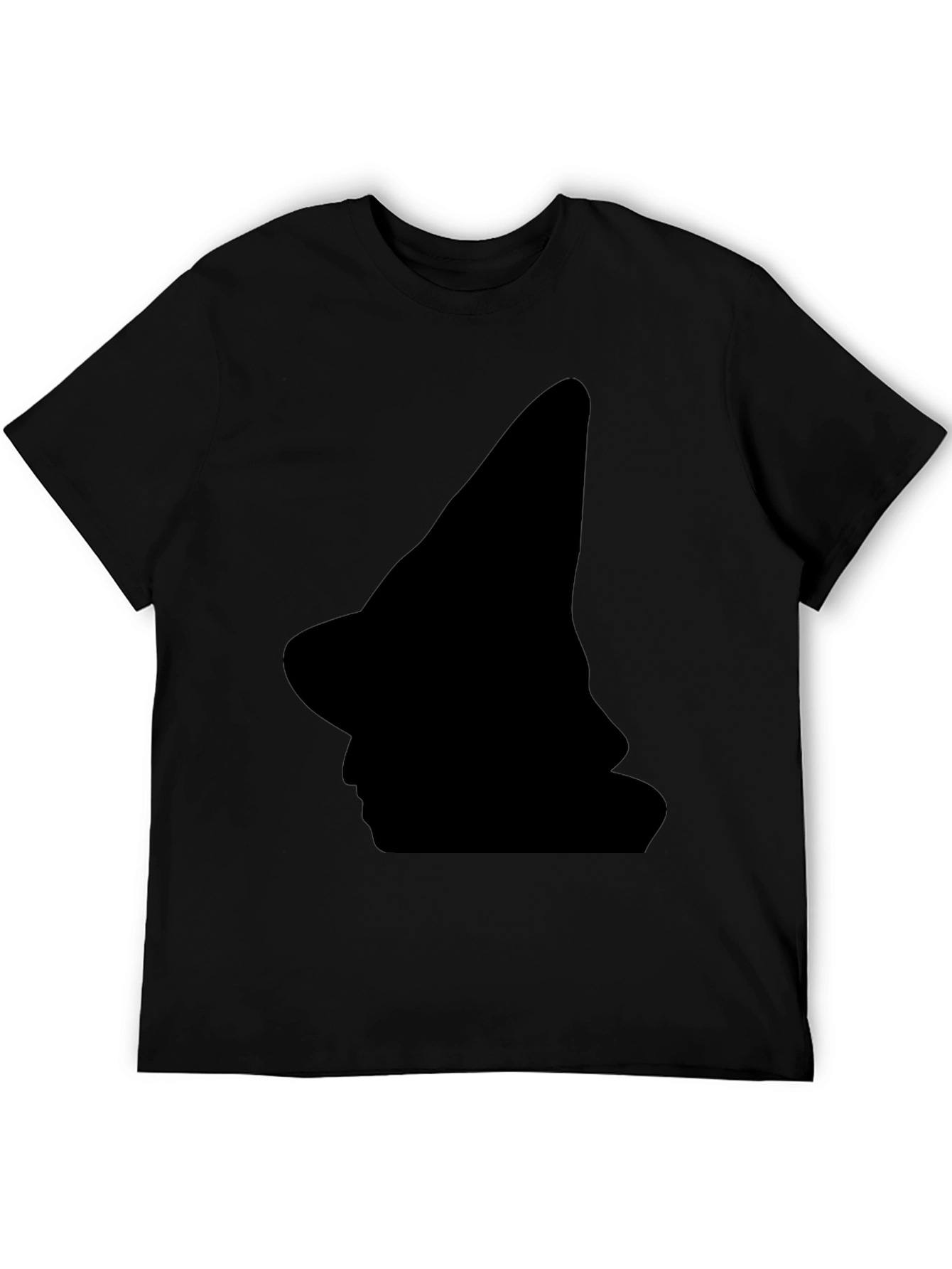 Witch Silhouette Black T-Shirt - Halloween Style