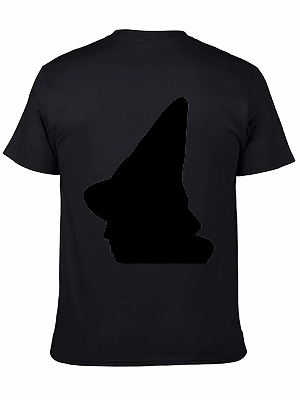 Witch Silhouette Black T-Shirt - Halloween Style