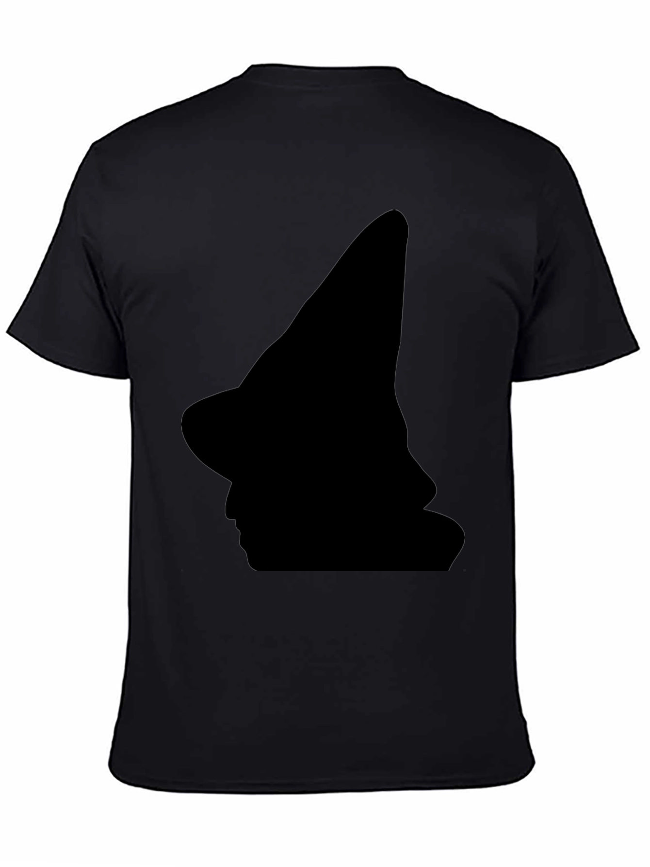 Witch Silhouette Black T-Shirt - Halloween Style