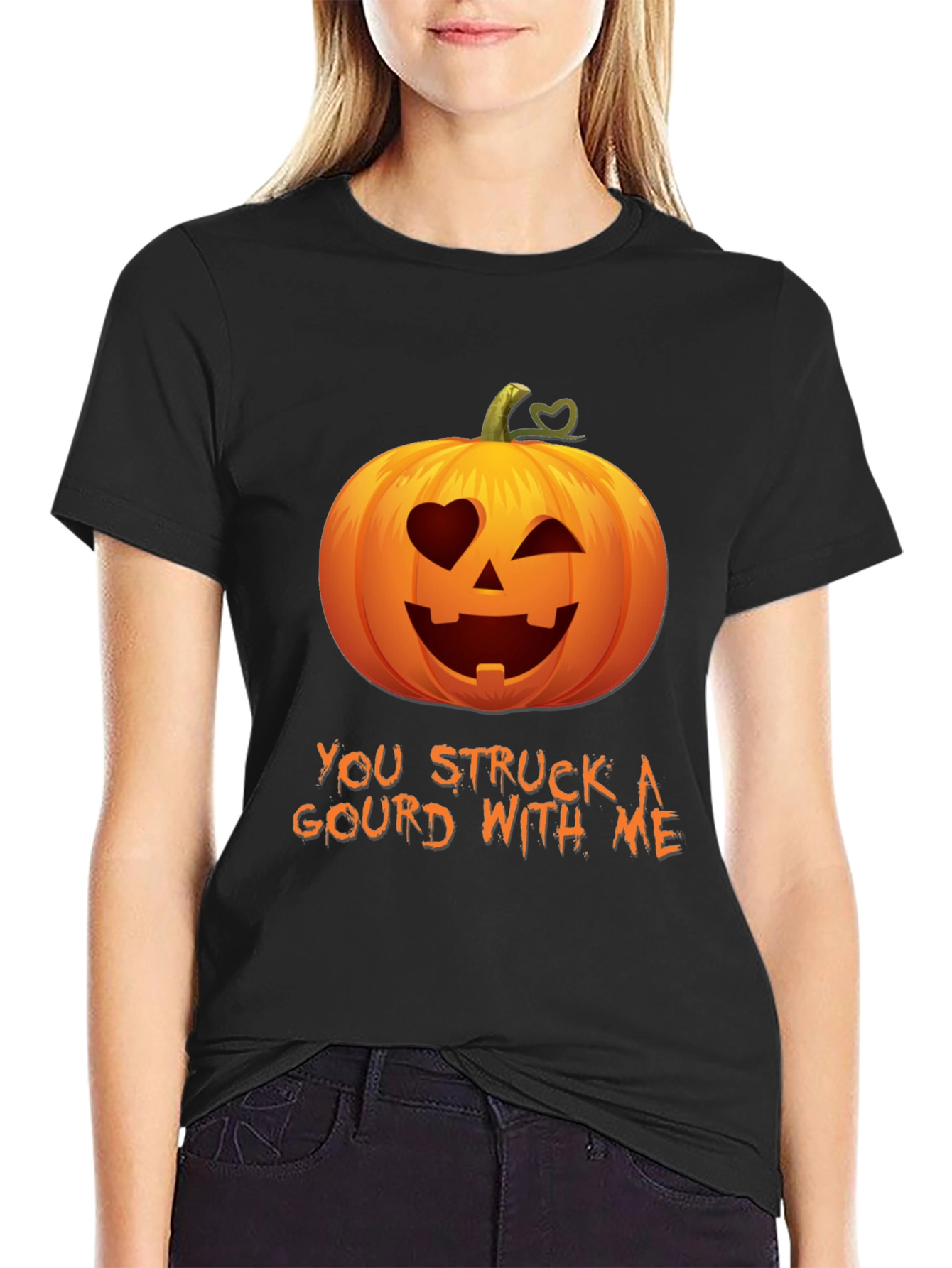 You Struck A Gourd With Me - Funny Halloween Tee