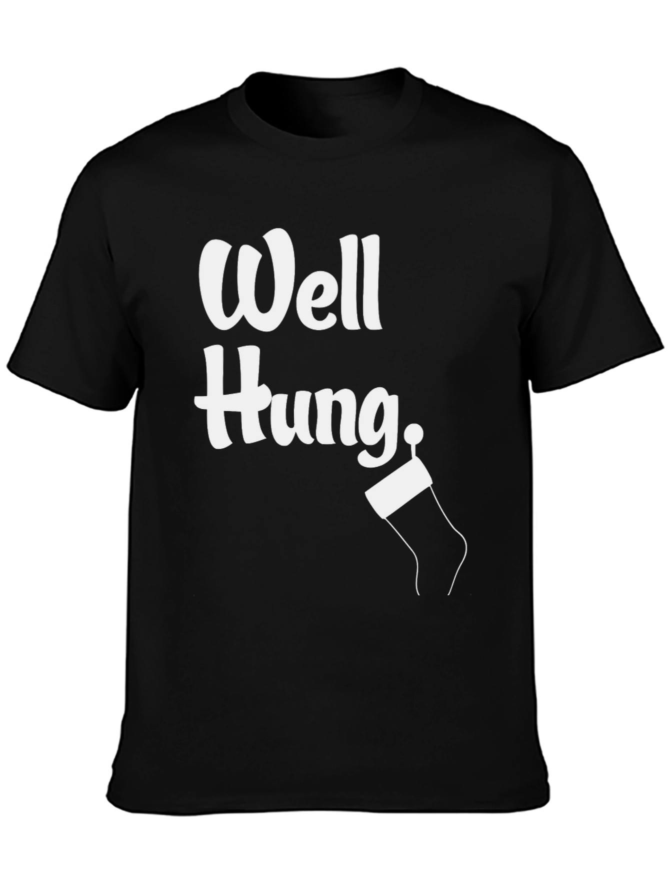 Well Hung Christmas Stocking T-Shirt