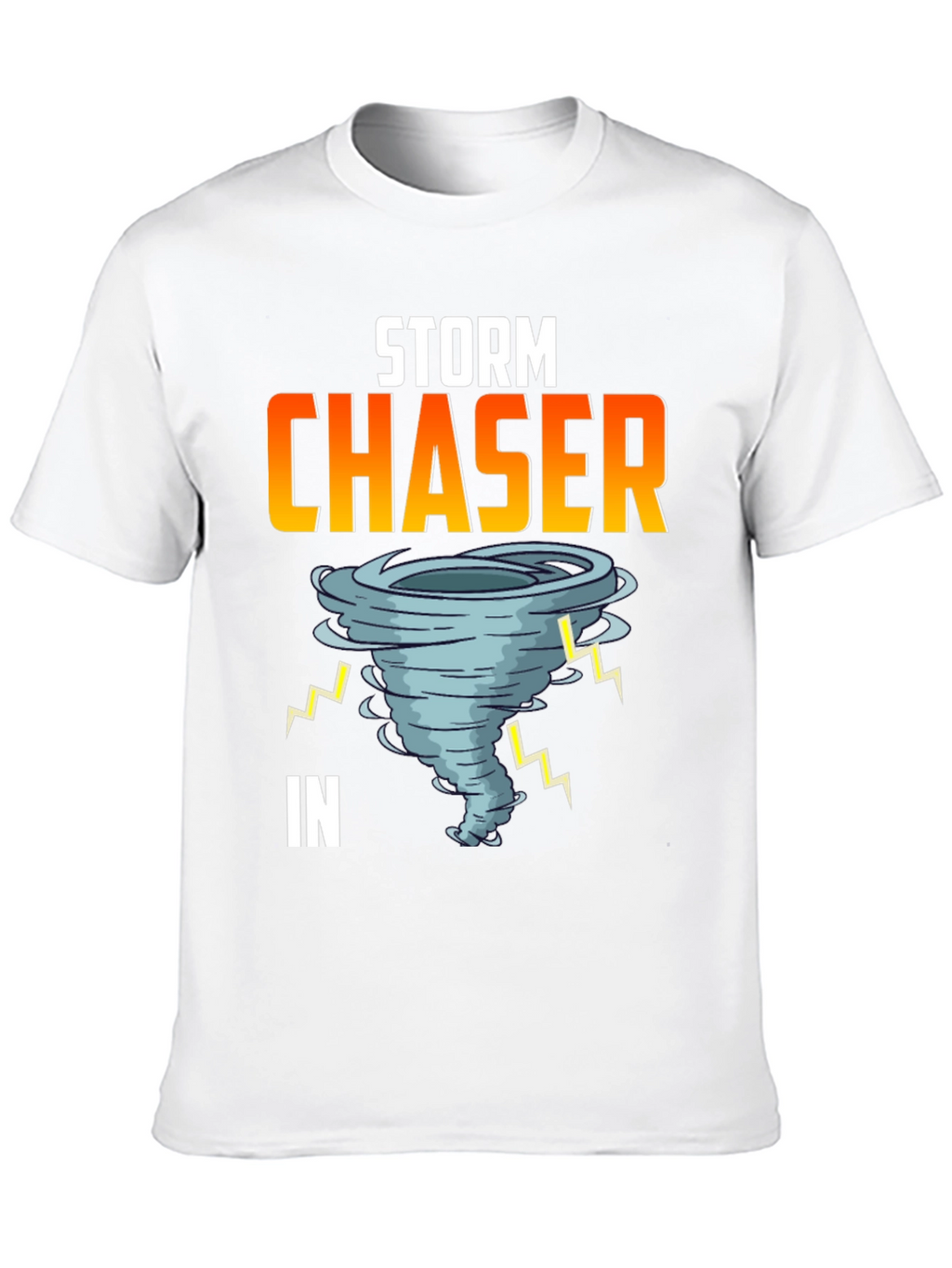 Storm Chaser Graphic Tee - Black Cotton T-Shirt