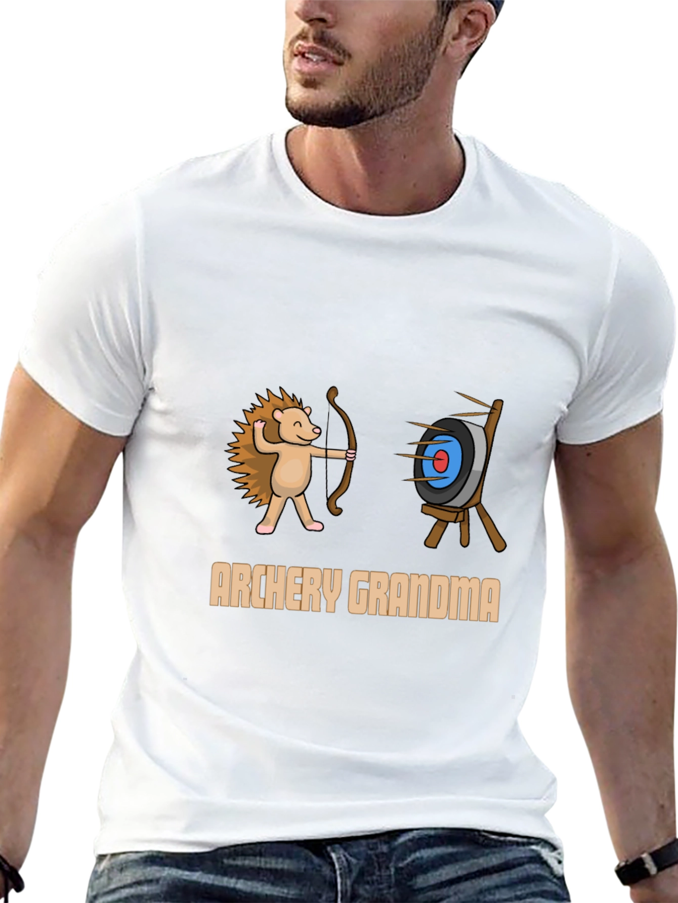 Archery Grandma T-Shirt: Hedgehog Archer Tee