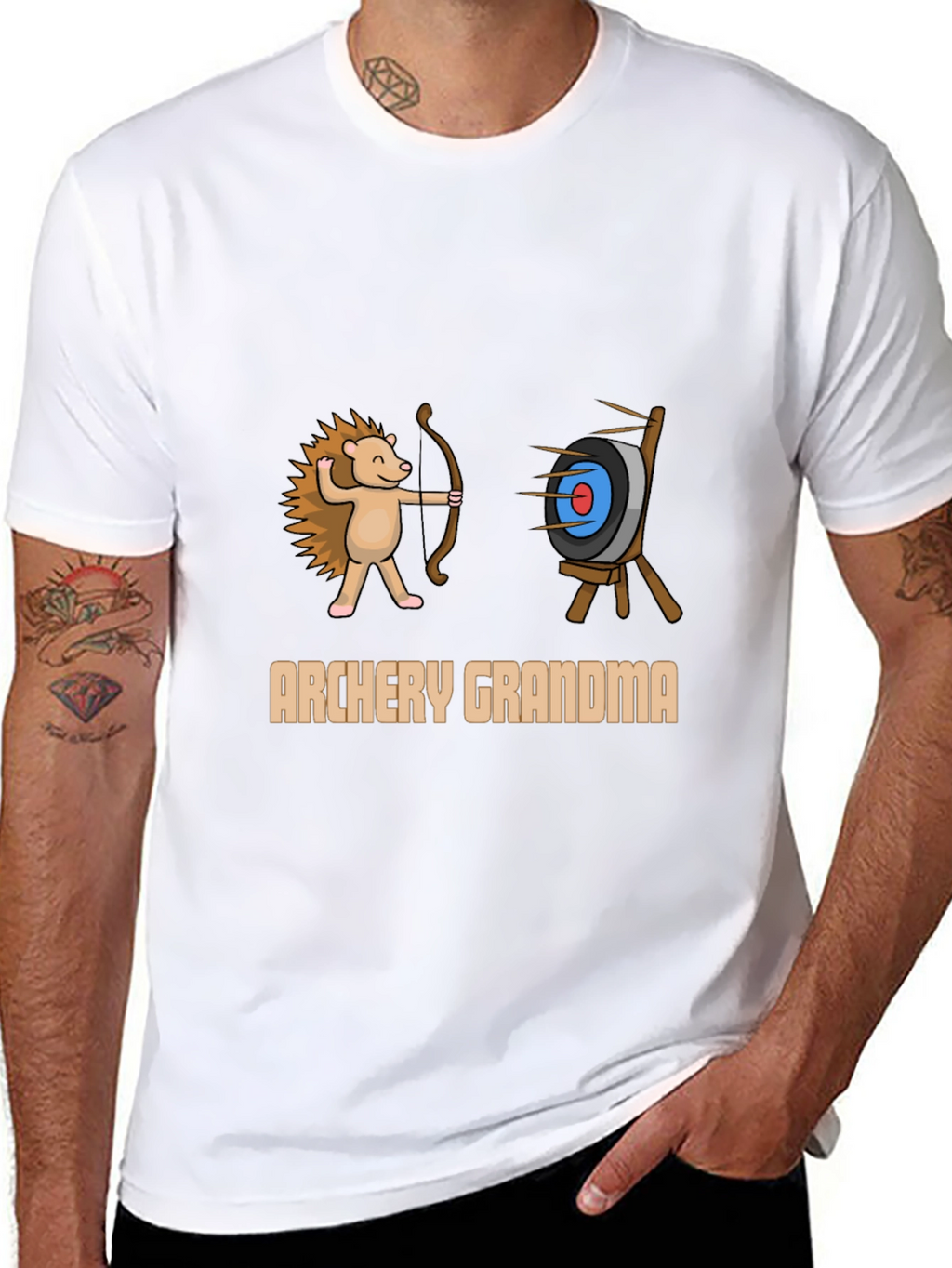 Archery Grandma T-Shirt: Hedgehog Archer Tee