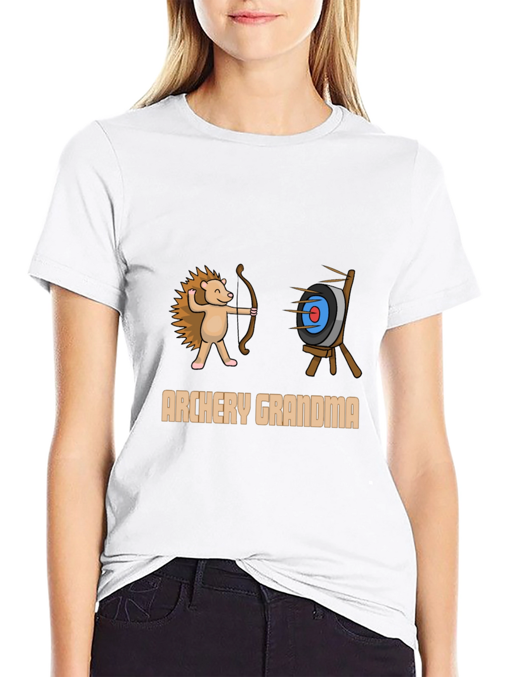 Archery Grandma T-Shirt: Hedgehog Archer Tee