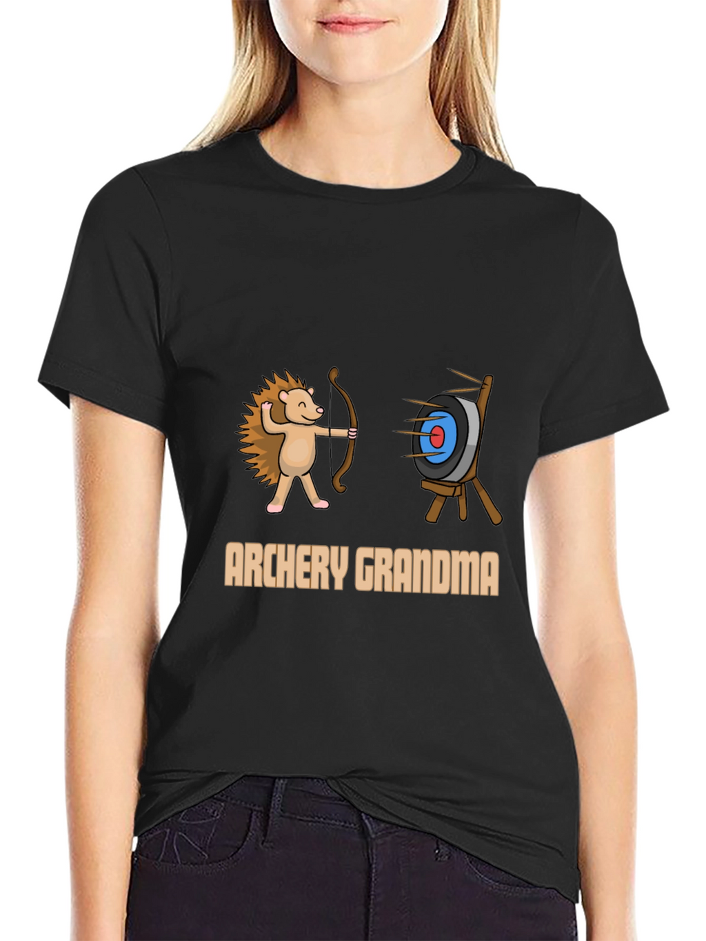 Archery Grandma T-Shirt: Hedgehog Archer Tee