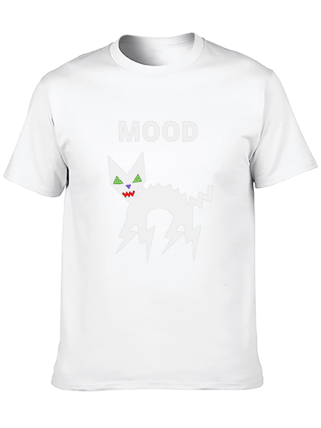 Mood Cat Graphic Black T-Shirt