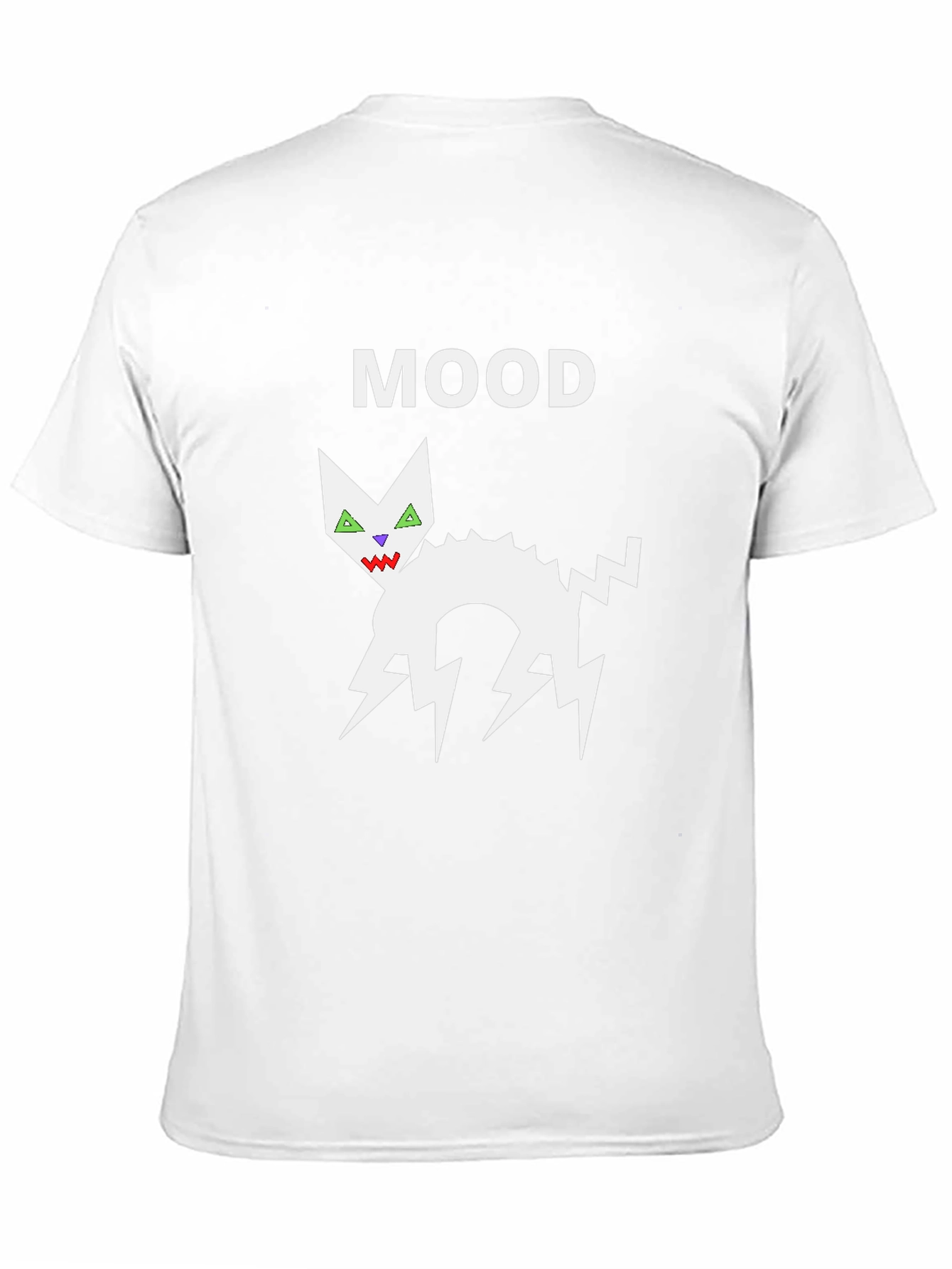 Mood Cat Graphic Black T-Shirt