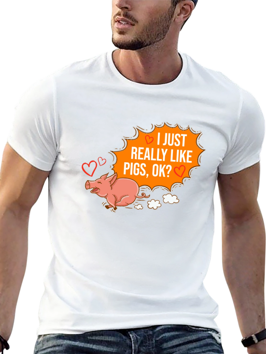 I Heart Pigs Graphic Tee