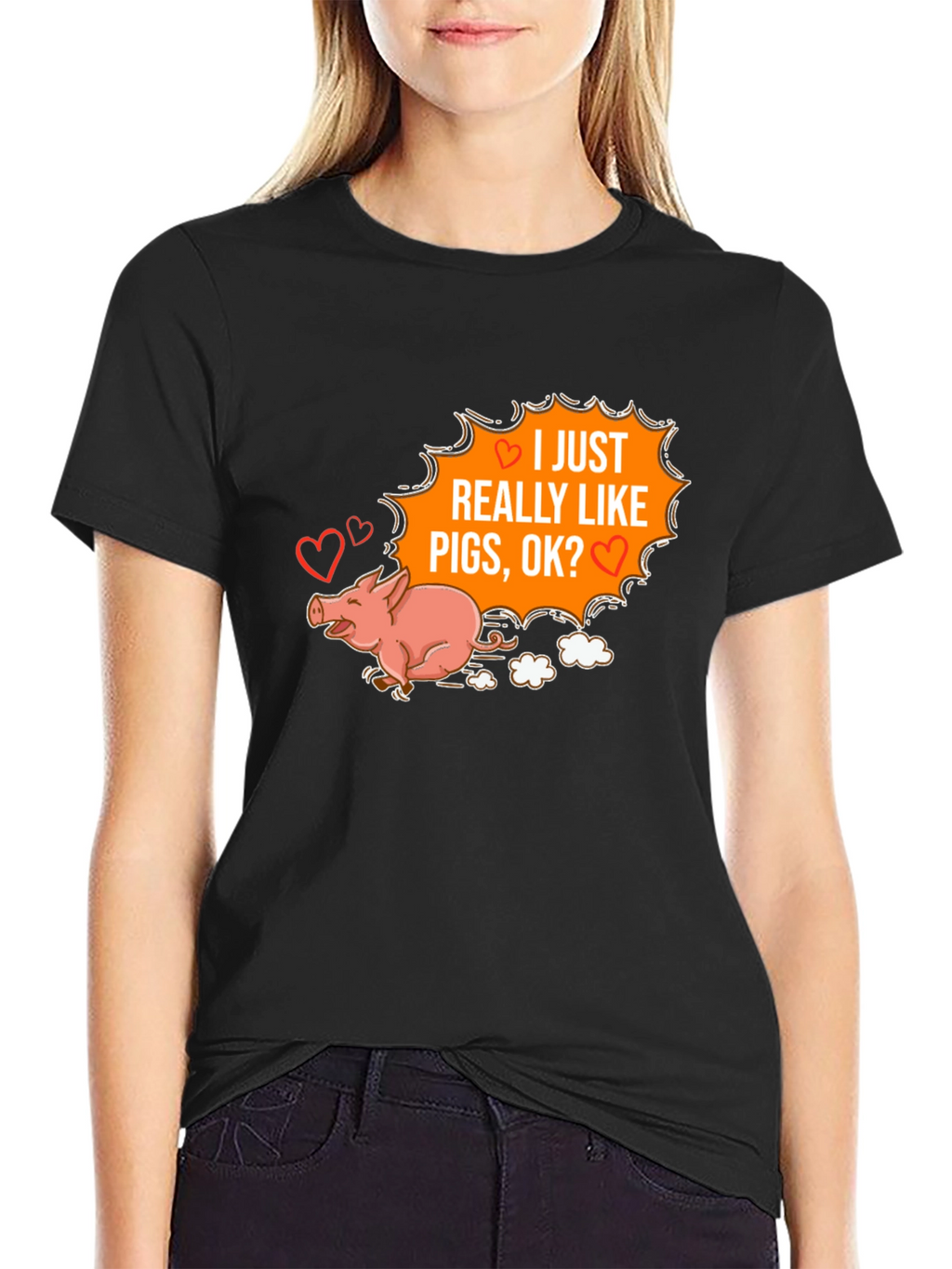 I Heart Pigs Graphic Tee