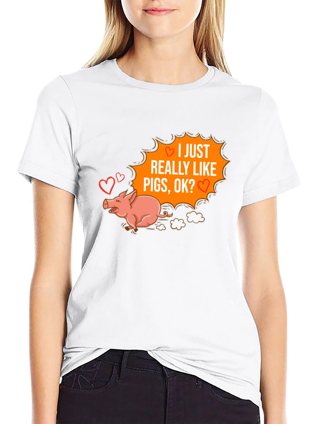 I Heart Pigs Graphic Tee