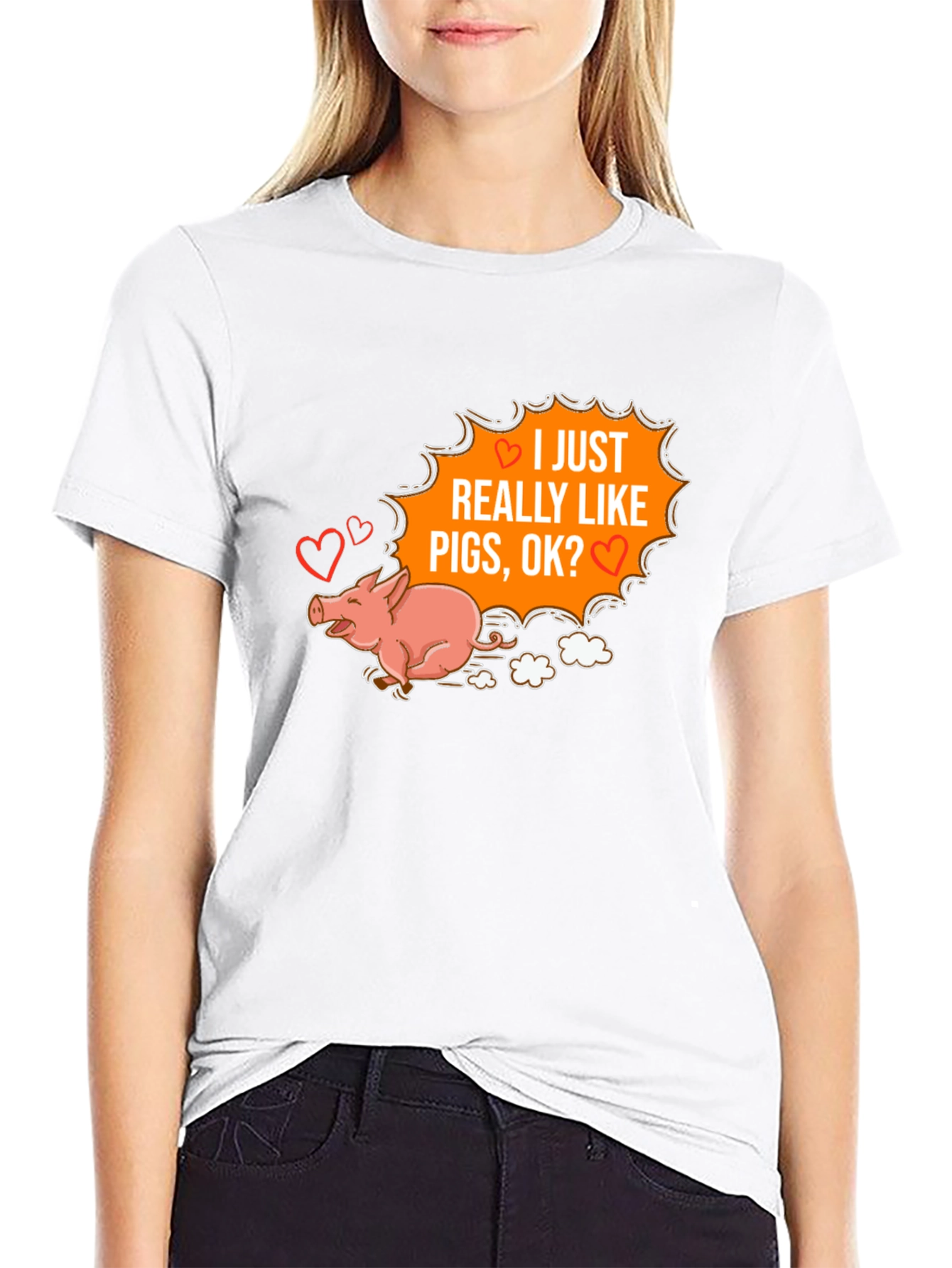 I Heart Pigs Graphic Tee