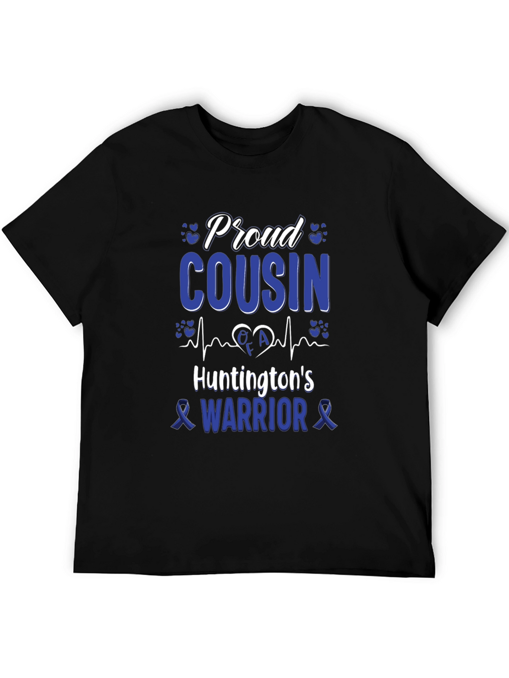 Proud Cousin Huntingtons Warrior Awareness T-Shirt