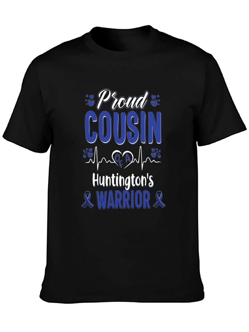 Proud Cousin Huntingtons Warrior Awareness T-Shirt