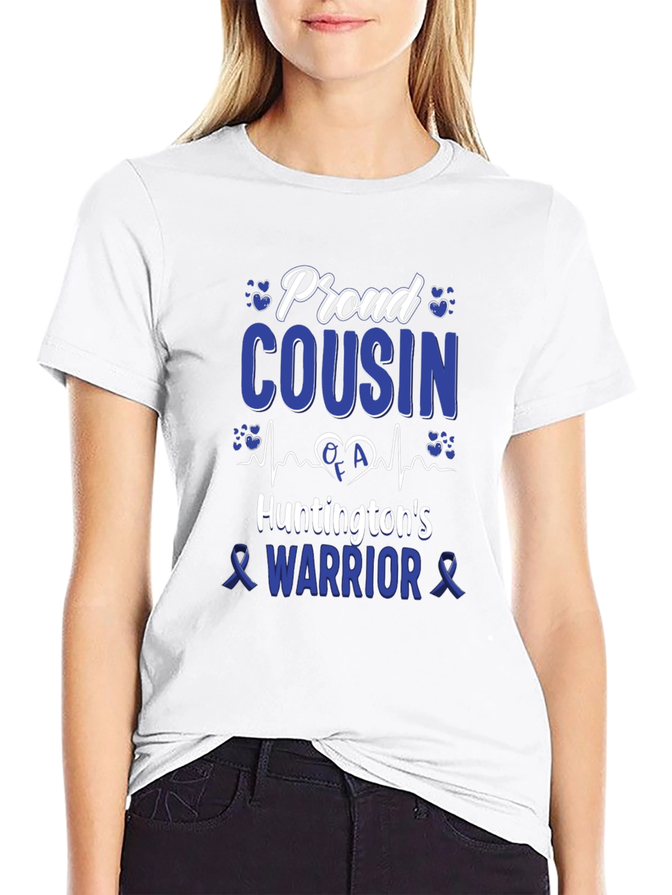 Proud Cousin Huntingtons Warrior Awareness T-Shirt