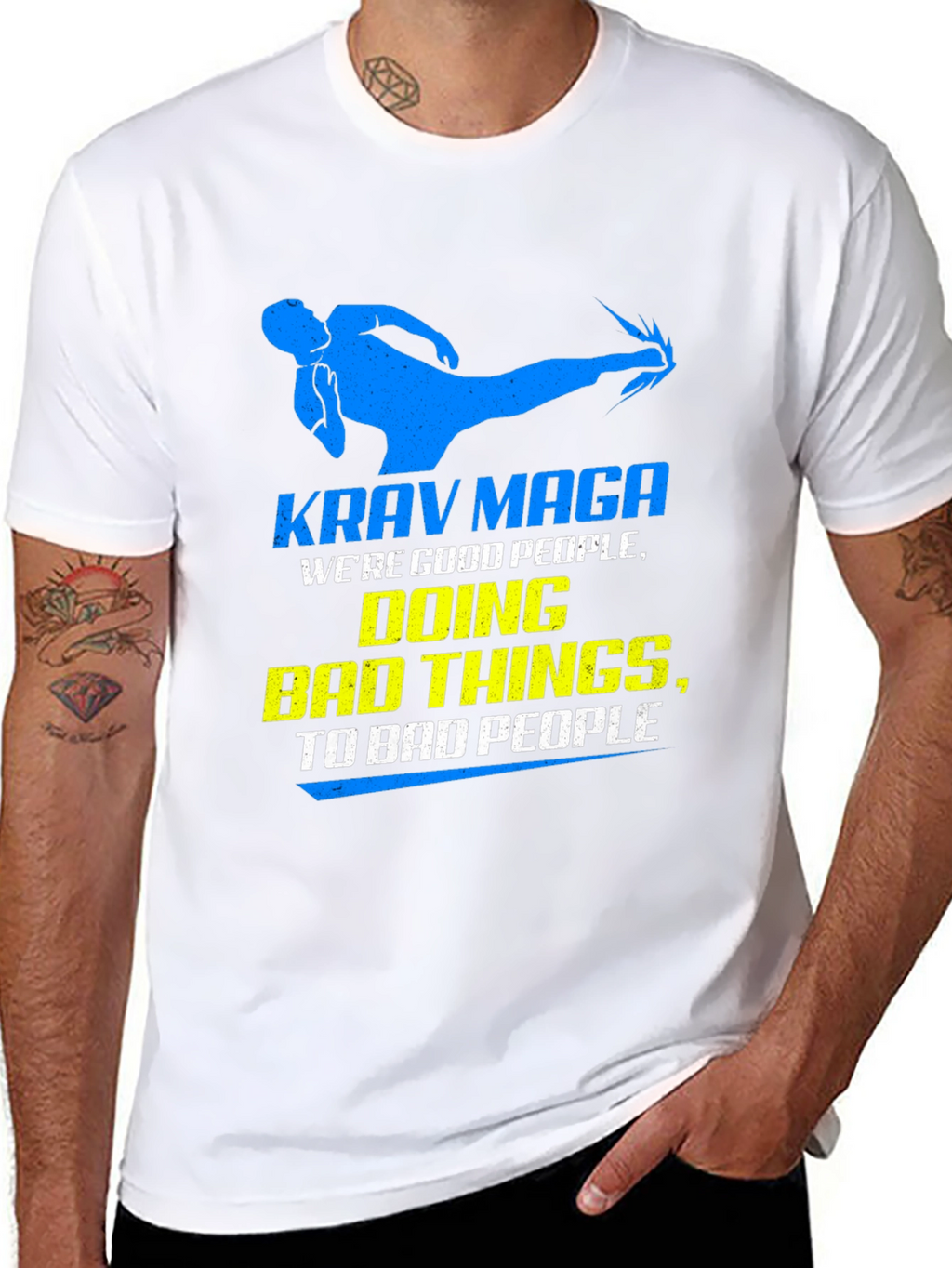 Krav Maga T-Shirt - Good People Doing Bad Things