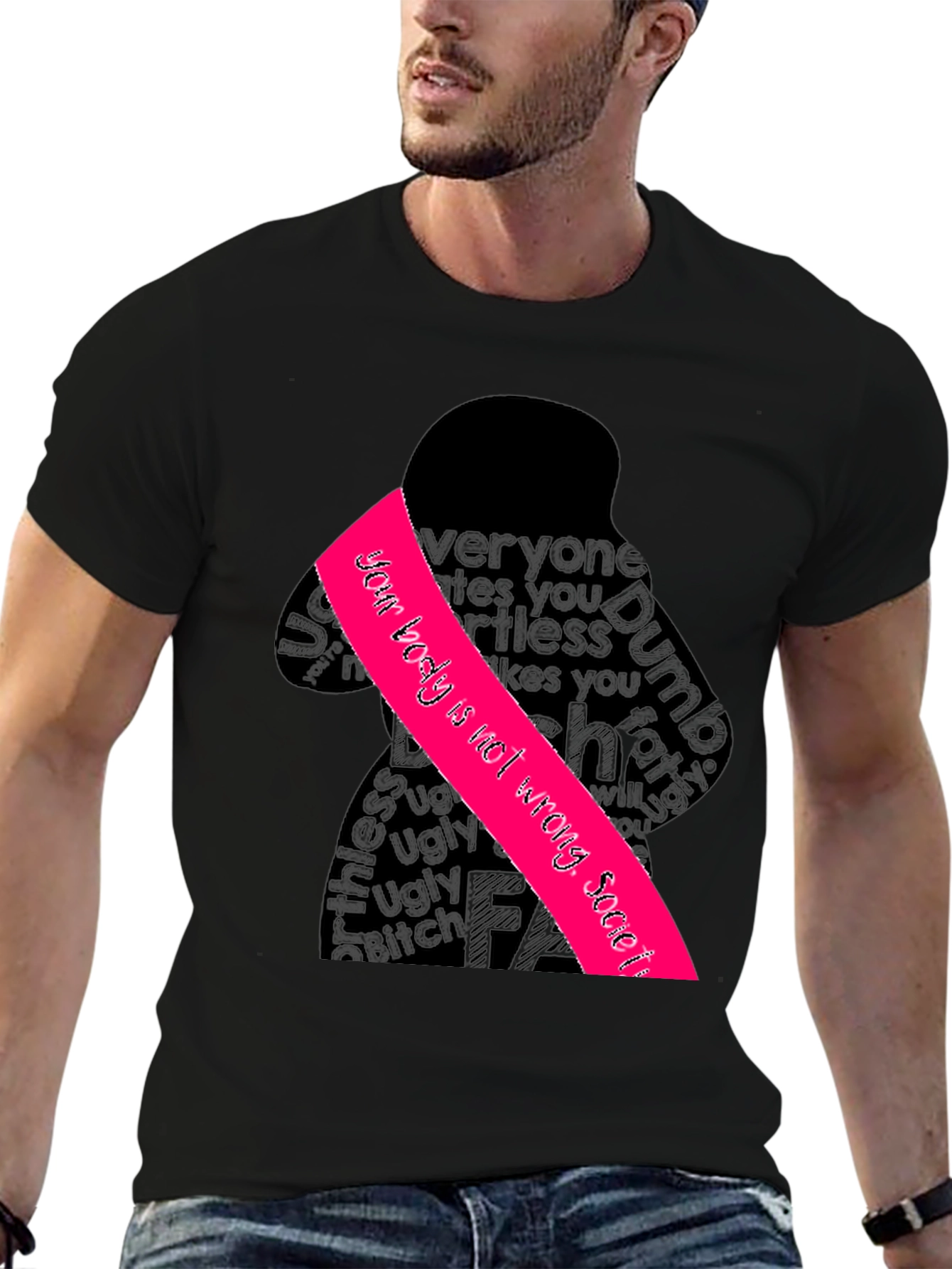 Empowering Graphic Tee - Your Body is Not Wrong