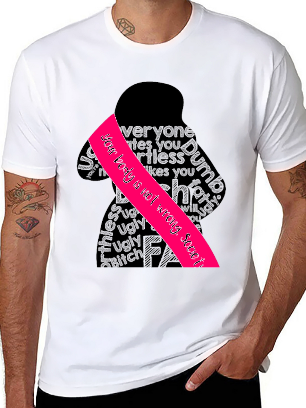 Empowering Graphic Tee - Your Body is Not Wrong