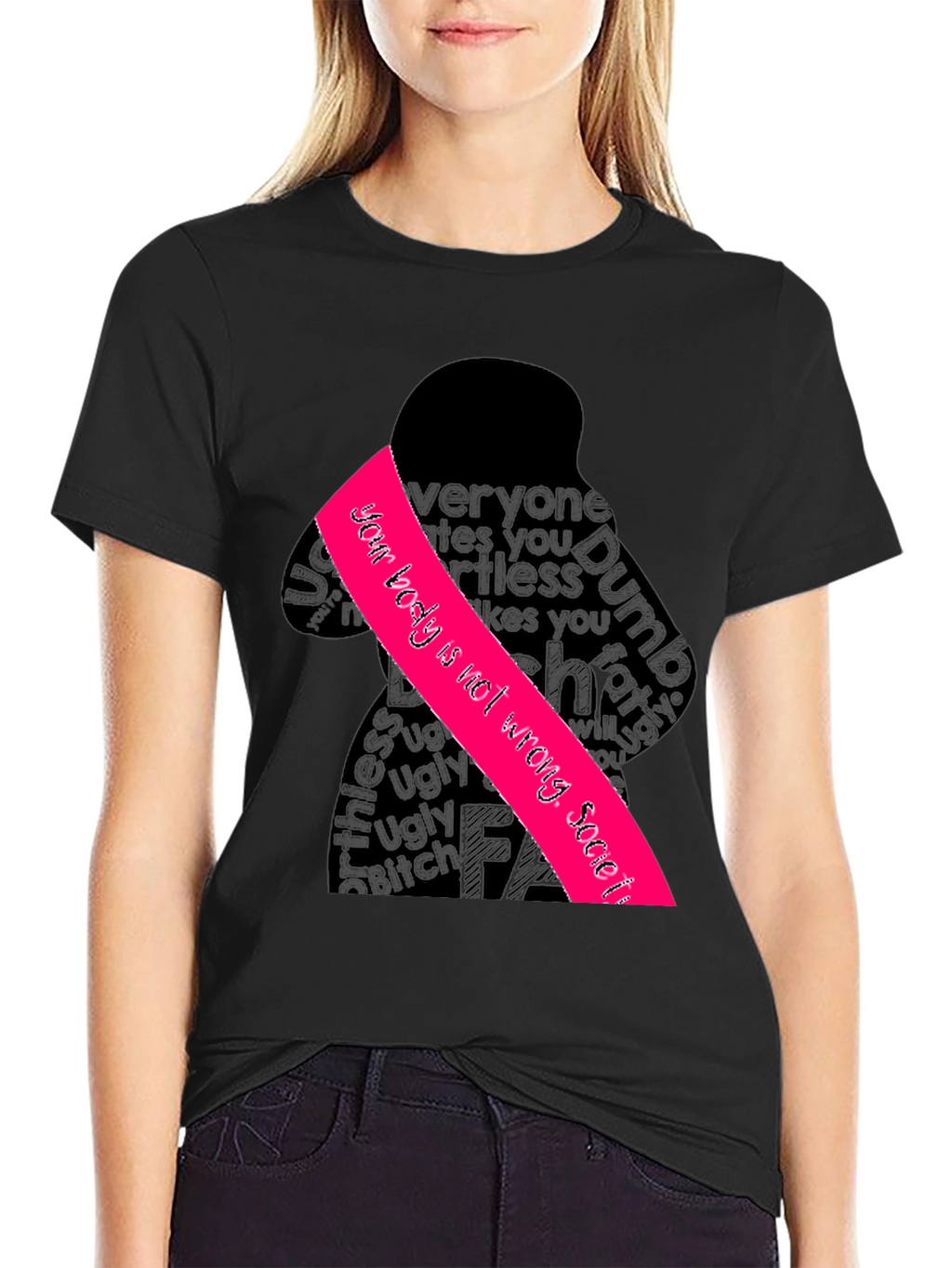 Empowering Graphic Tee - Your Body is Not Wrong