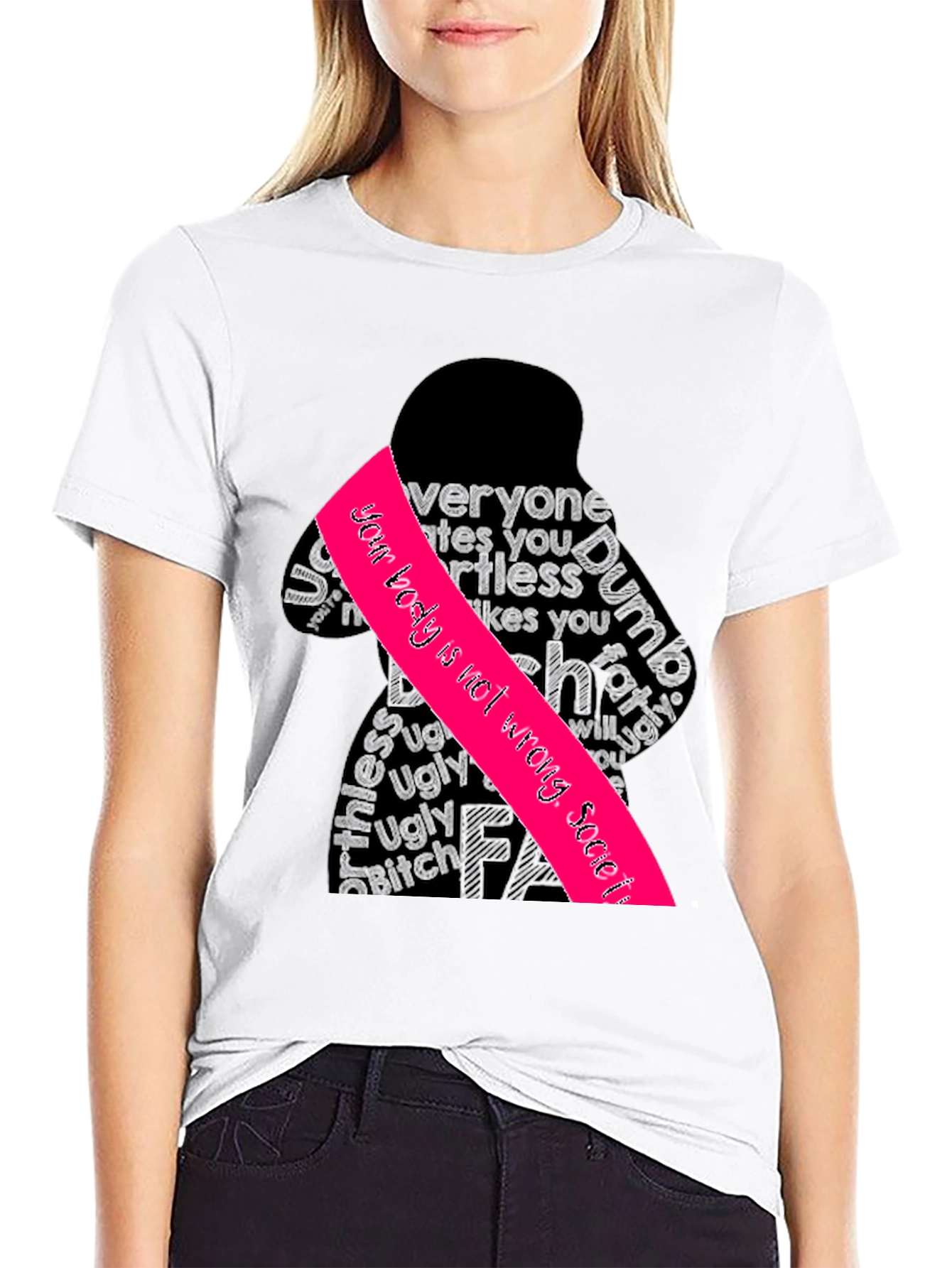 Empowering Graphic Tee - Your Body is Not Wrong