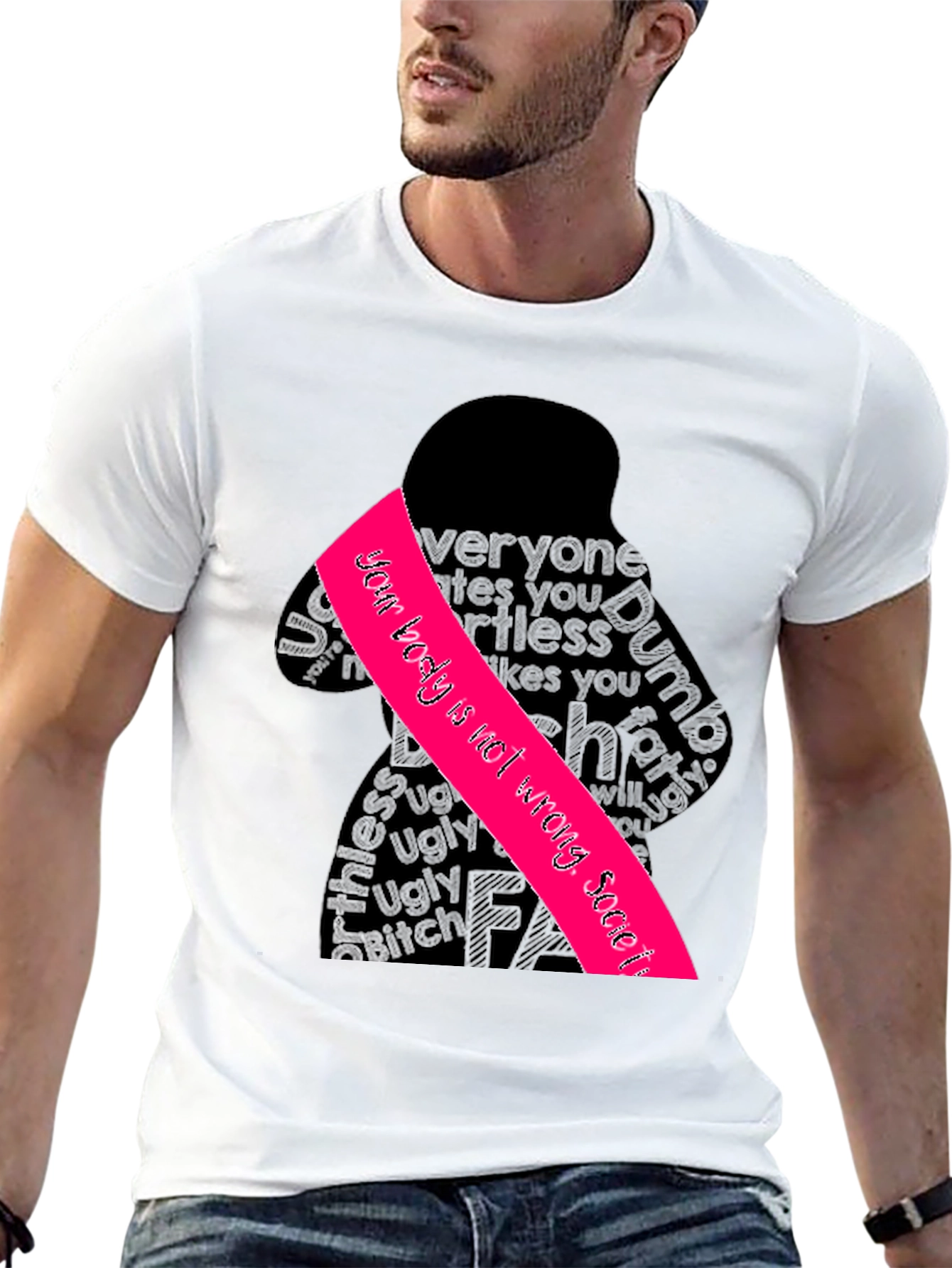 Empowering Graphic Tee - Your Body is Not Wrong