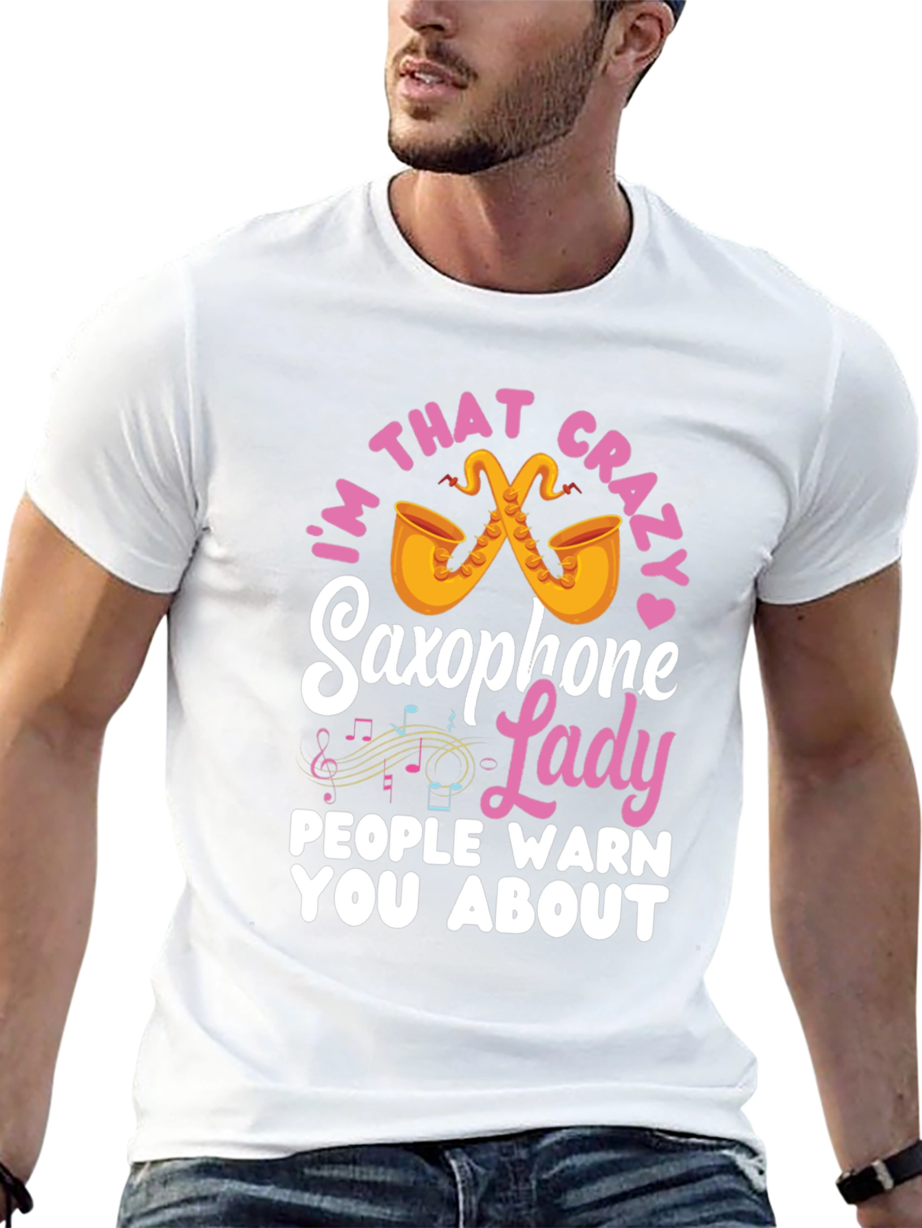Crazy Saxophone Lady T-Shirt