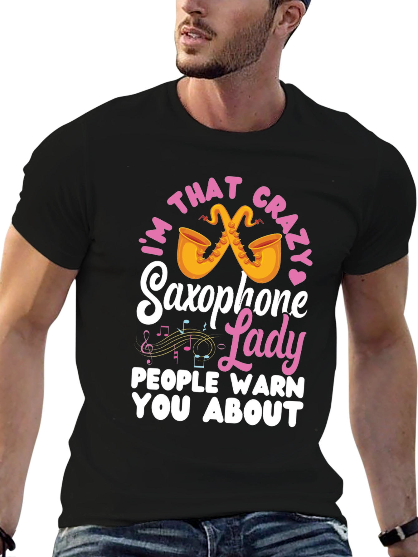 Crazy Saxophone Lady T-Shirt