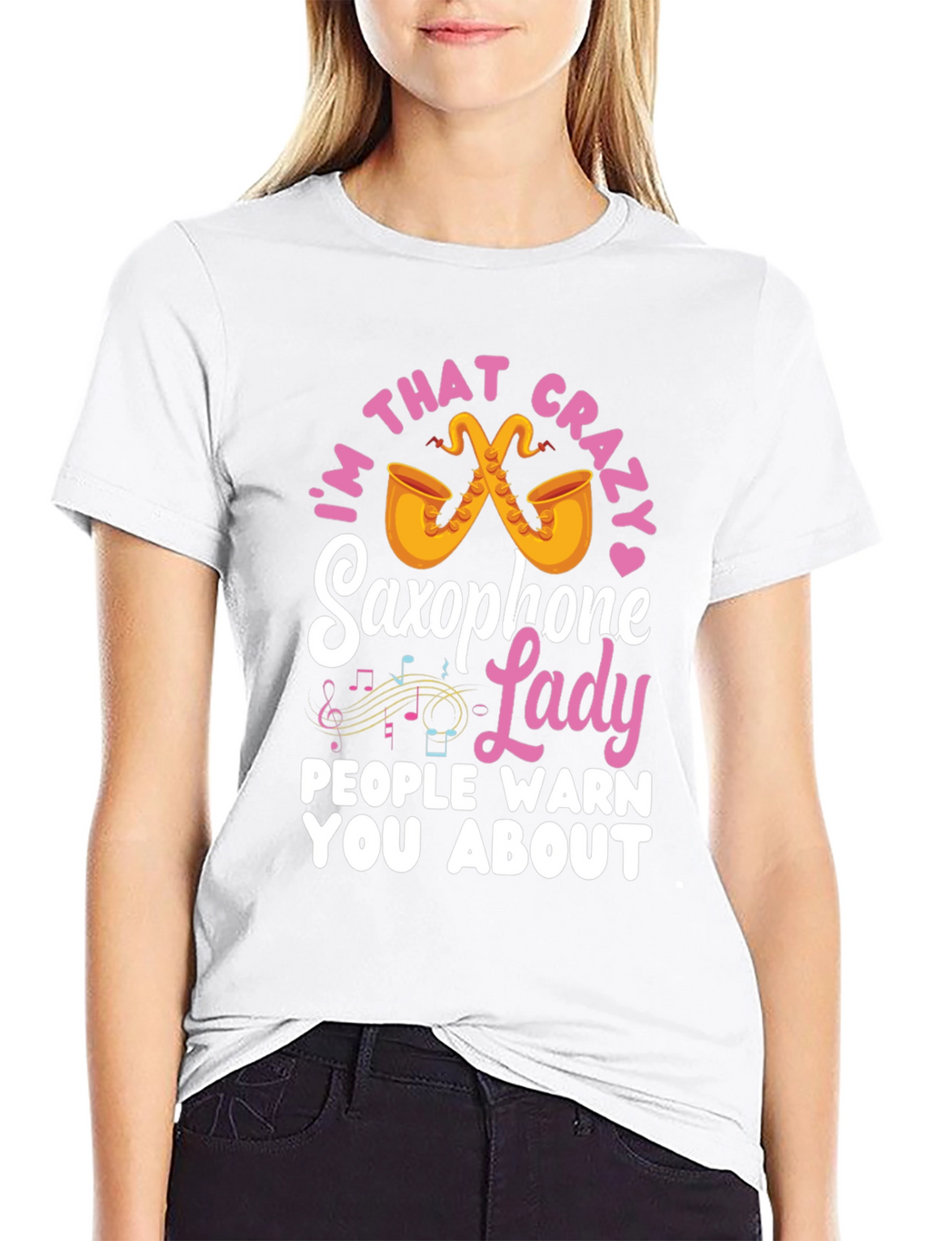 Crazy Saxophone Lady T-Shirt