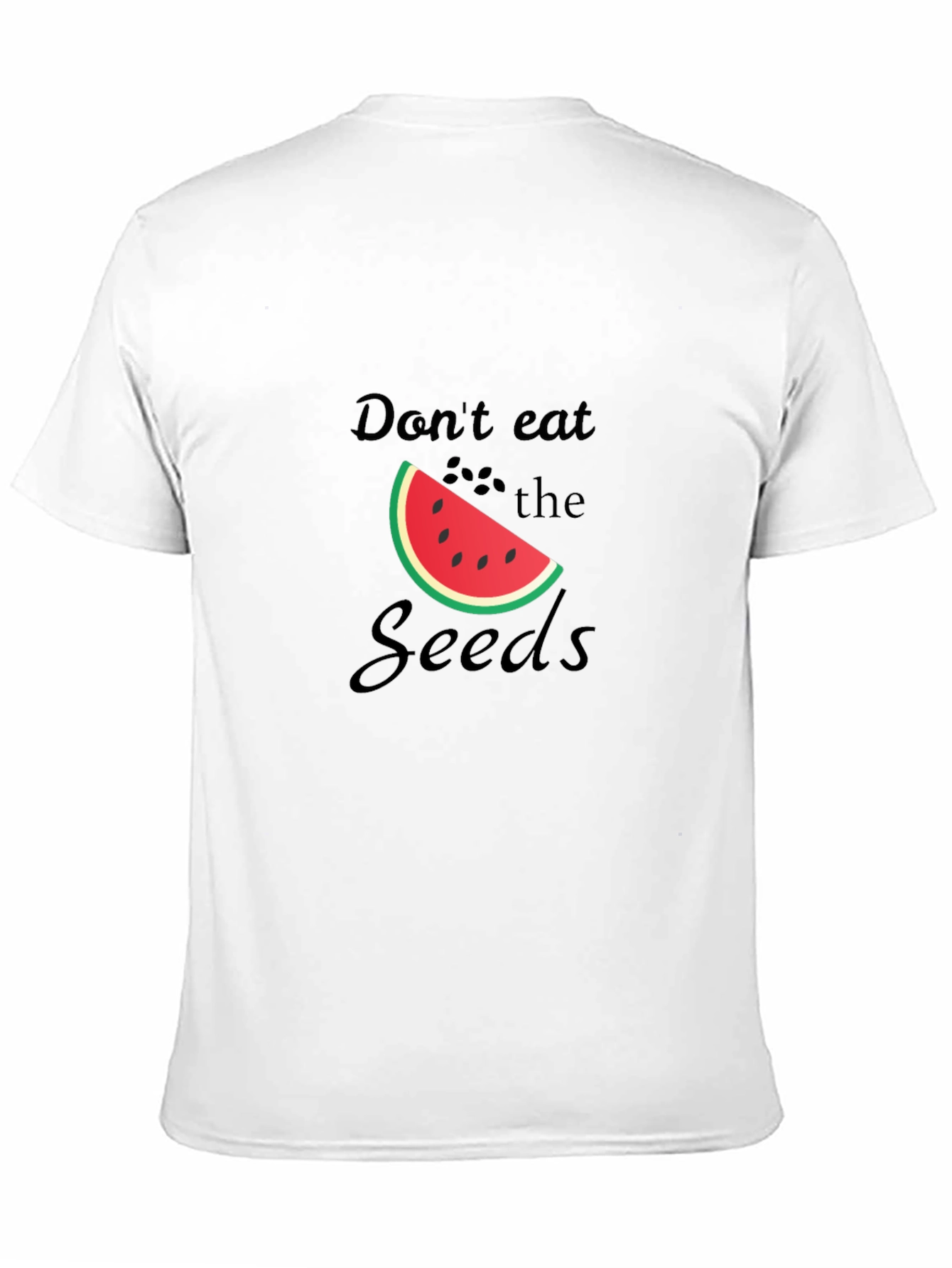 Dont Eat the Seeds Funny Watermelon Graphic Tee