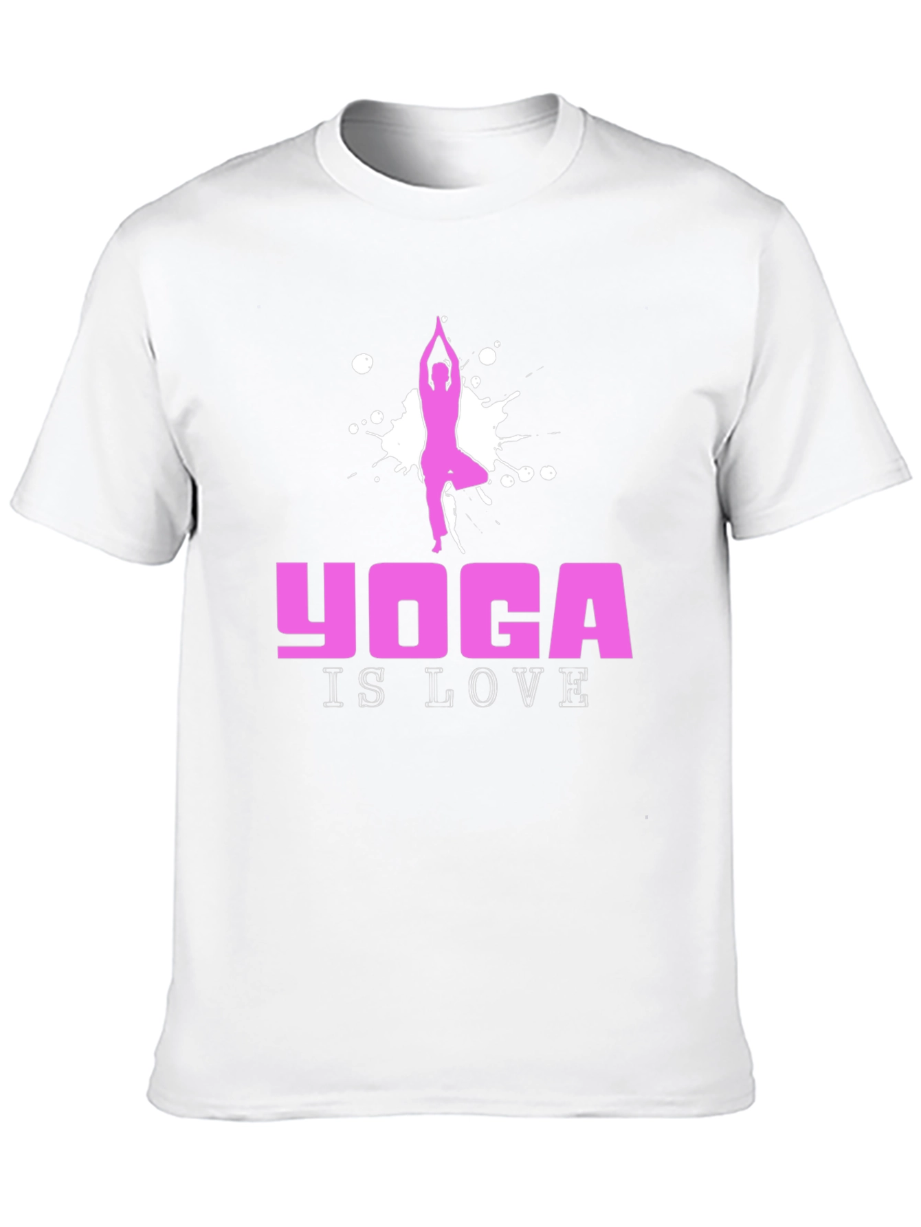 Yoga Is Love Graphic Tee - Black