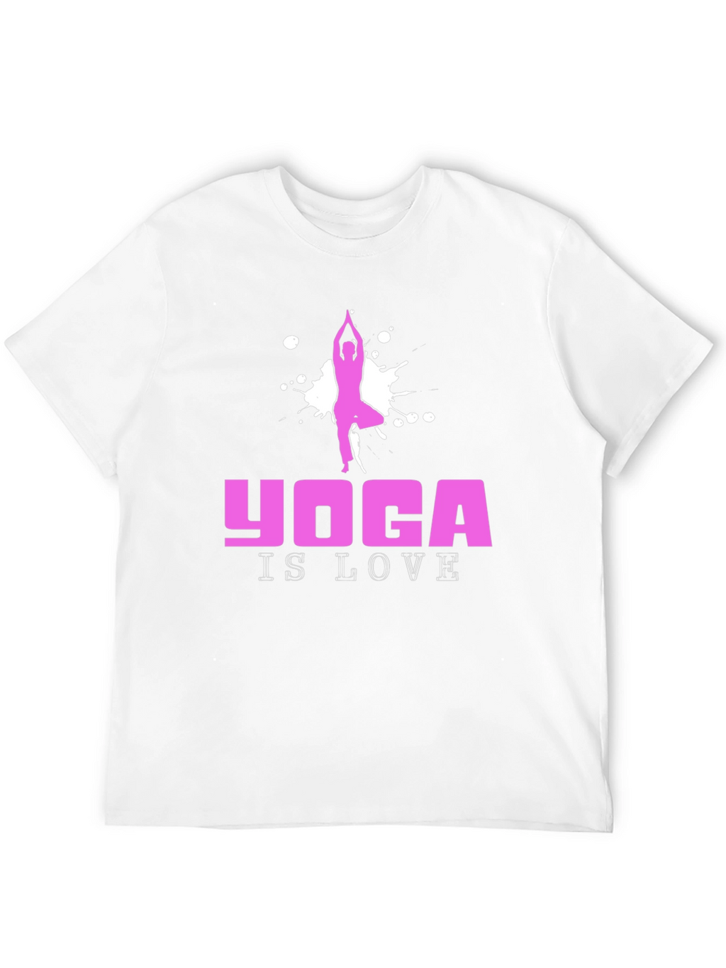 Yoga Is Love Graphic Tee - Black