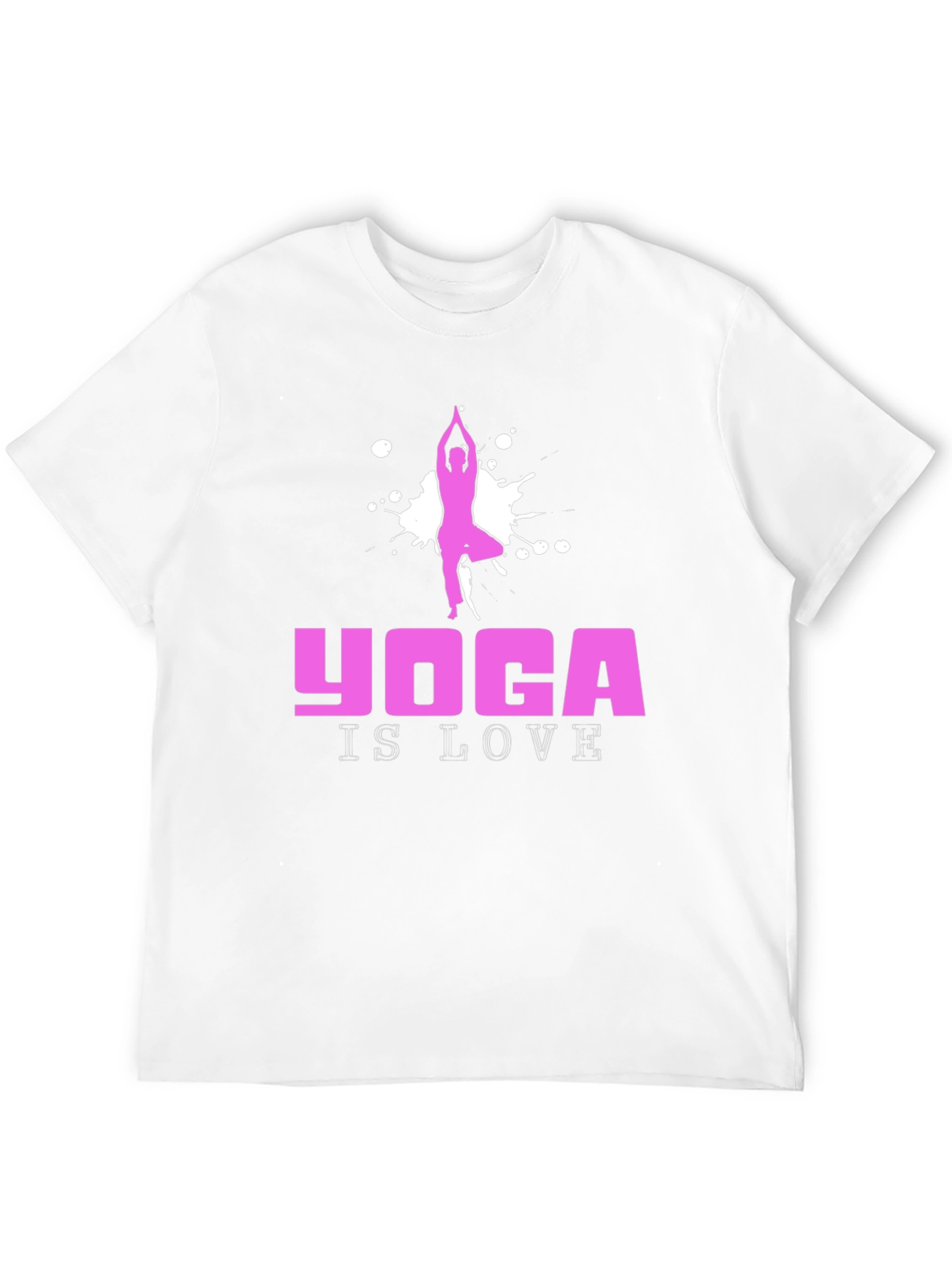 Yoga Is Love Graphic Tee - Black