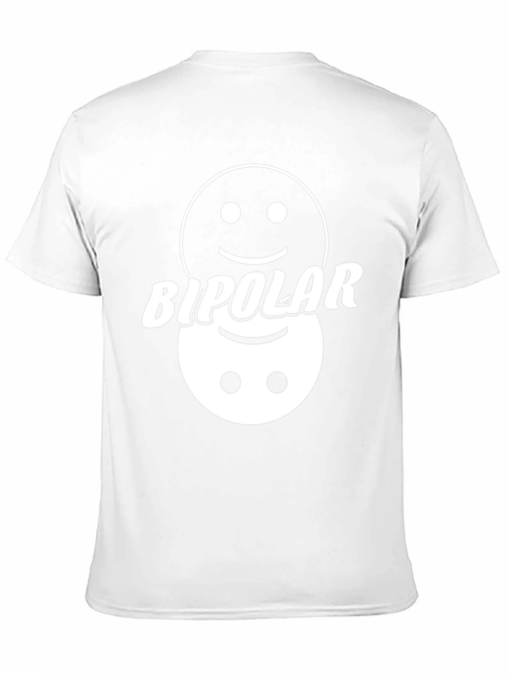 Bipolar Smiley Face Graphic Tee - Mens Funny T-Shirt