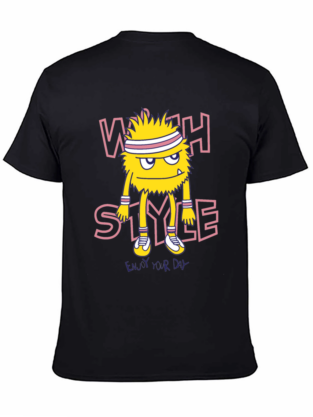 Whack Style Monster Graphic Tee - Black