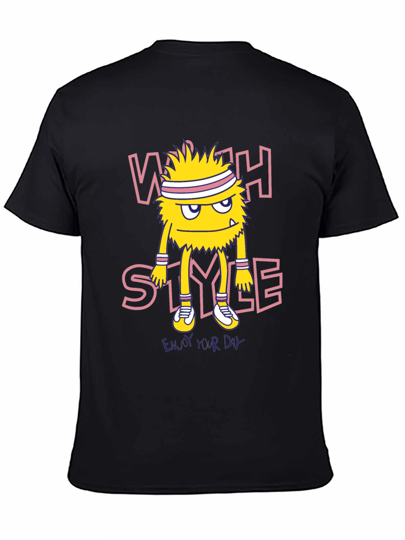 Whack Style Monster Graphic Tee - Black
