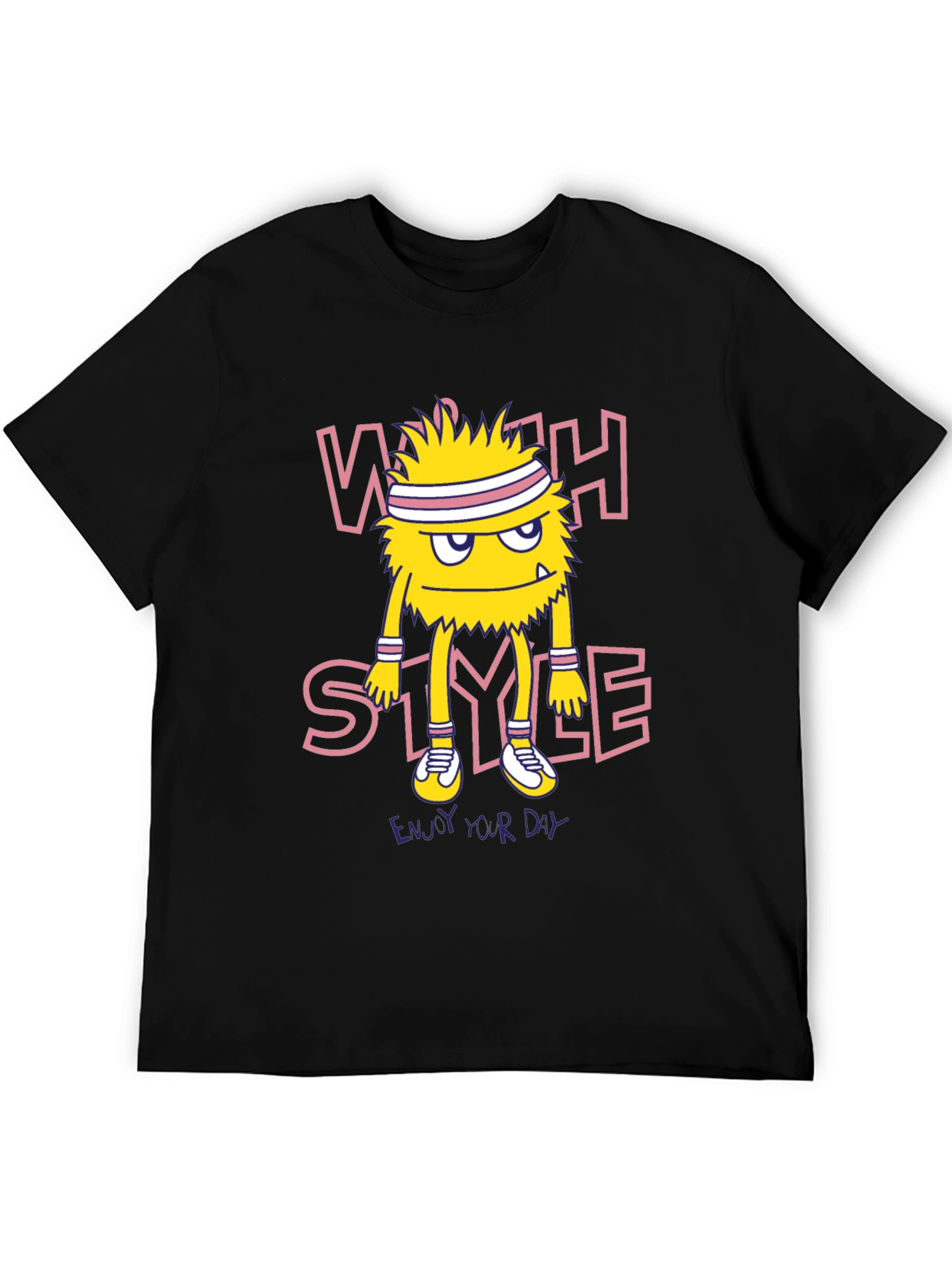 Whack Style Monster Graphic Tee - Black