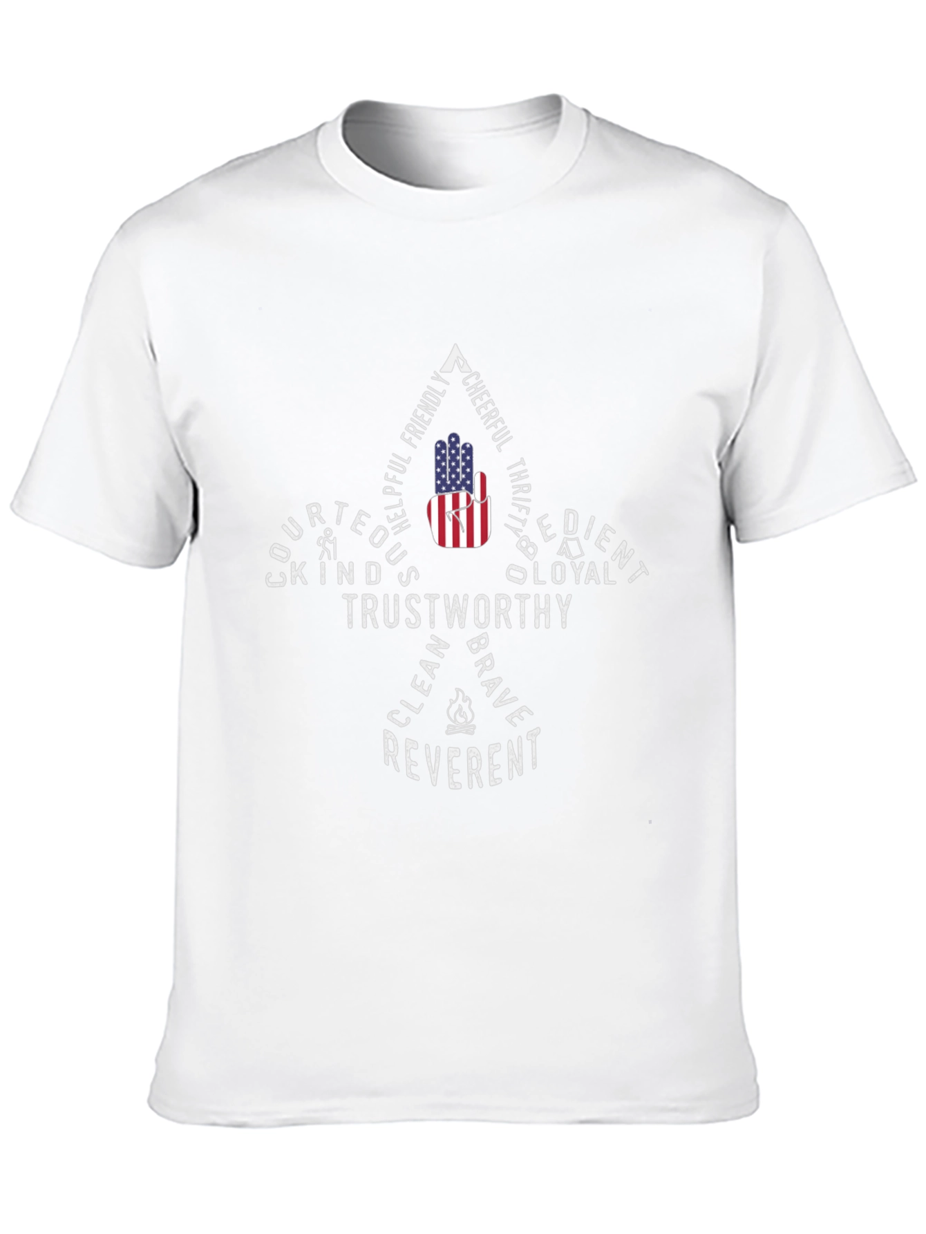 Boy Scout Values Graphic T-Shirt - Black