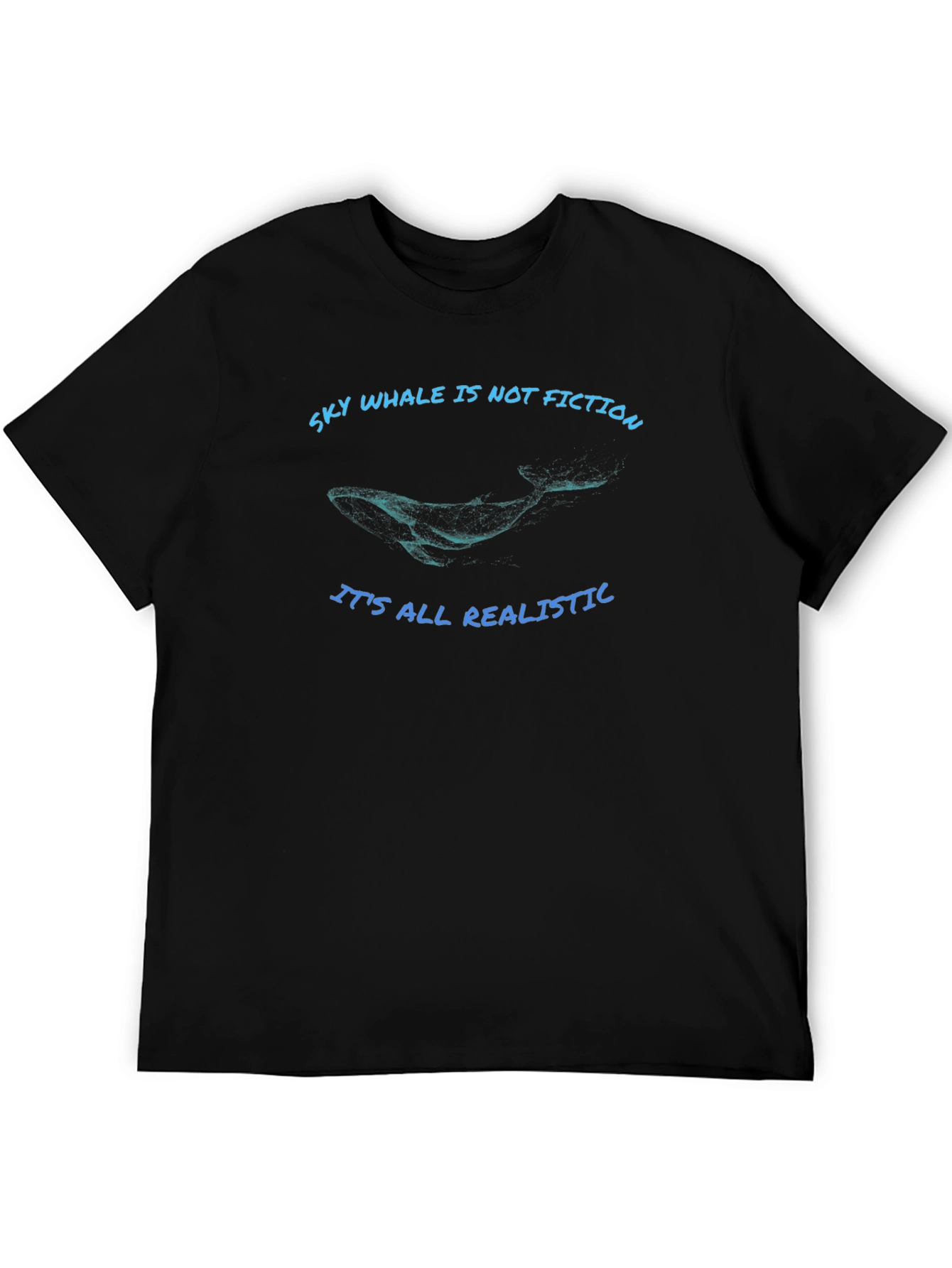 Sky Whale T-Shirt - Realistic Whale Design