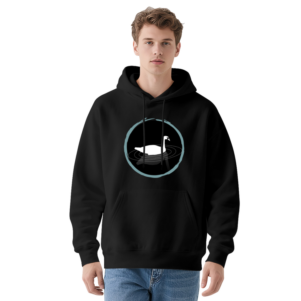 Blue Circle Hoodie - Geometric Art Graphic Sweatshirt for Modern Design Lovers