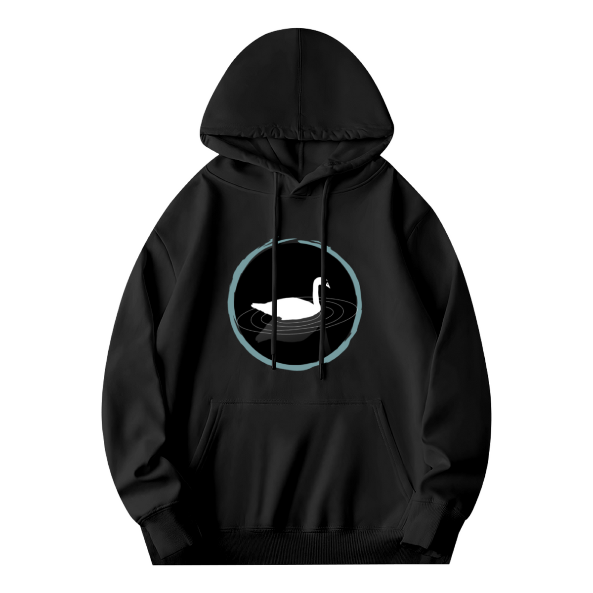 Blue Circle Hoodie - Geometric Art Graphic Sweatshirt for Modern Design Lovers