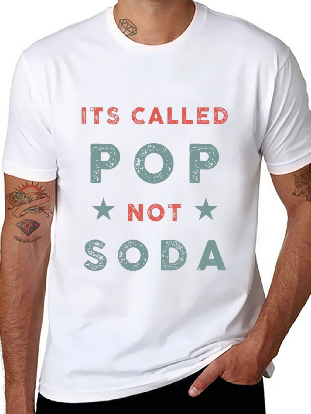 Its Called Pop Not Soda Funny Graphic Tee