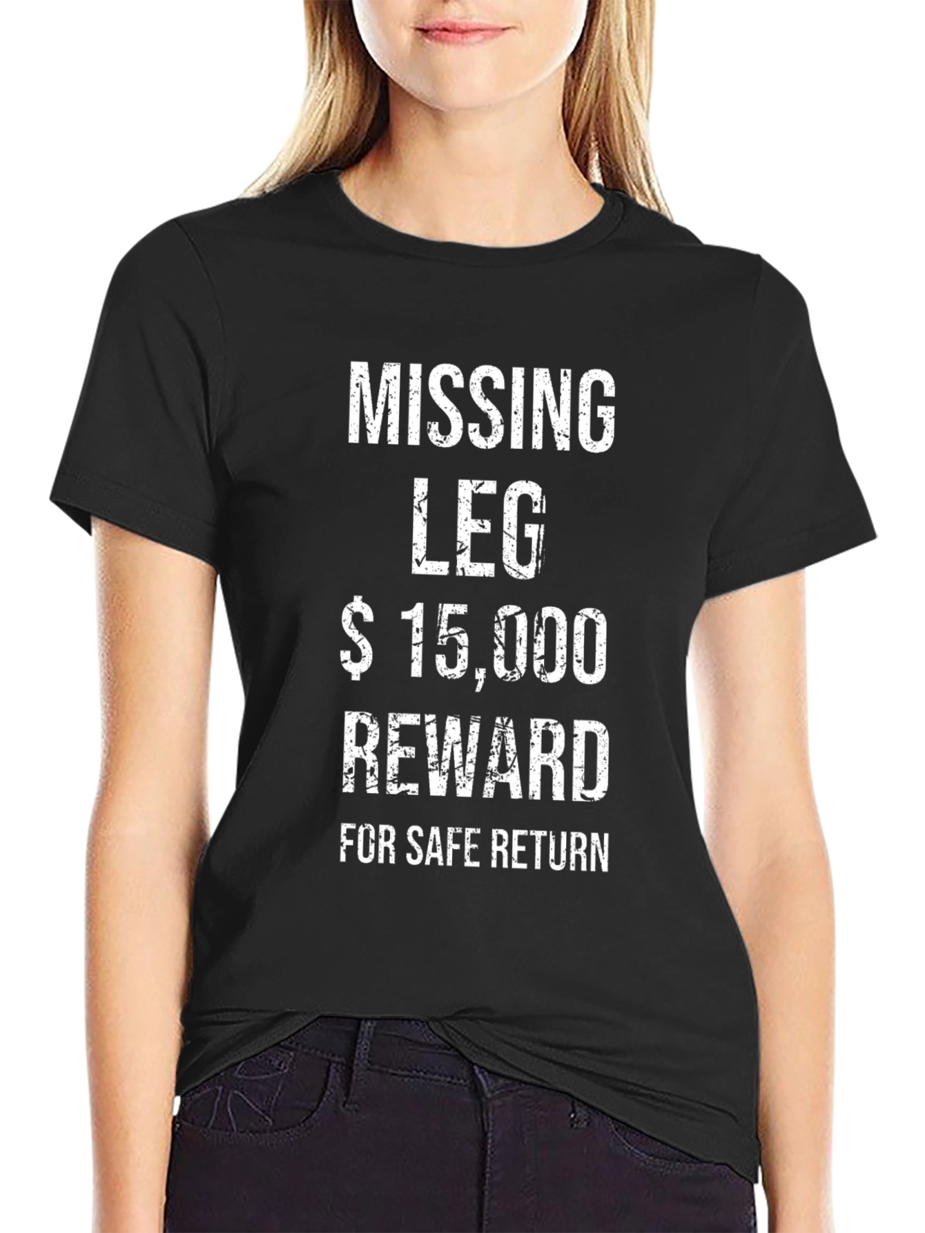 Funny Missing Leg Reward Mens T-Shirt