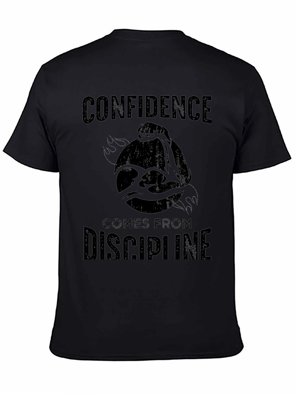 Confidence Discipline Graphic Tee - Black