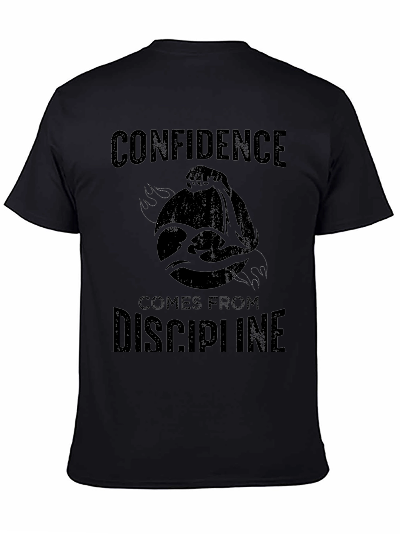 Confidence Discipline Graphic Tee - Black