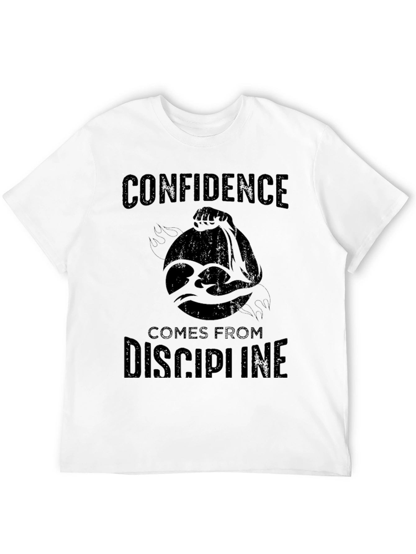 Confidence Discipline Graphic Tee - Black