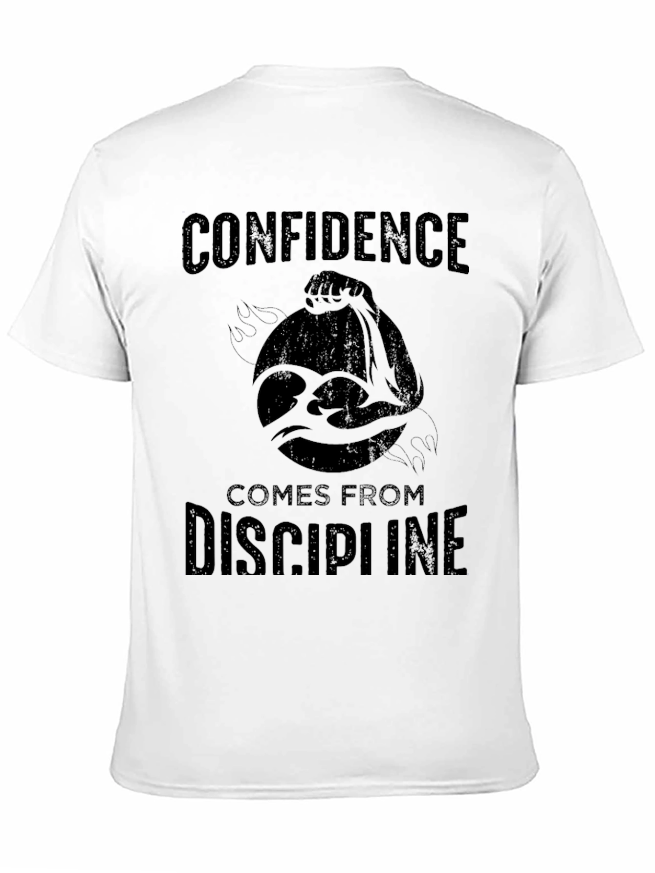 Confidence Discipline Graphic Tee - Black