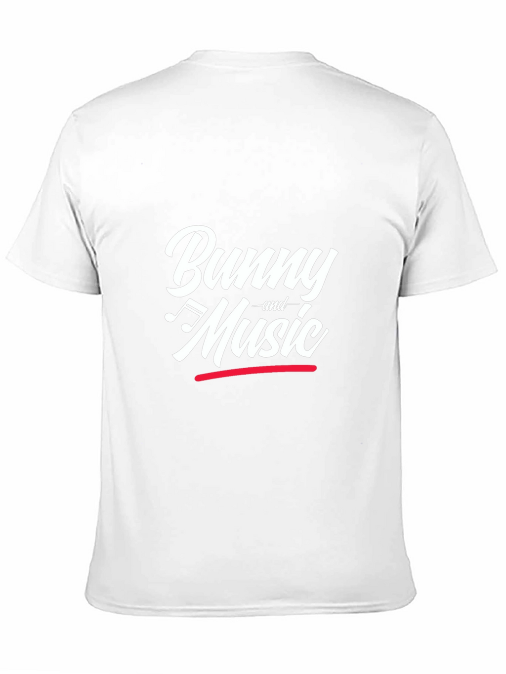 Bunny and Music Black Graphic T-Shirt