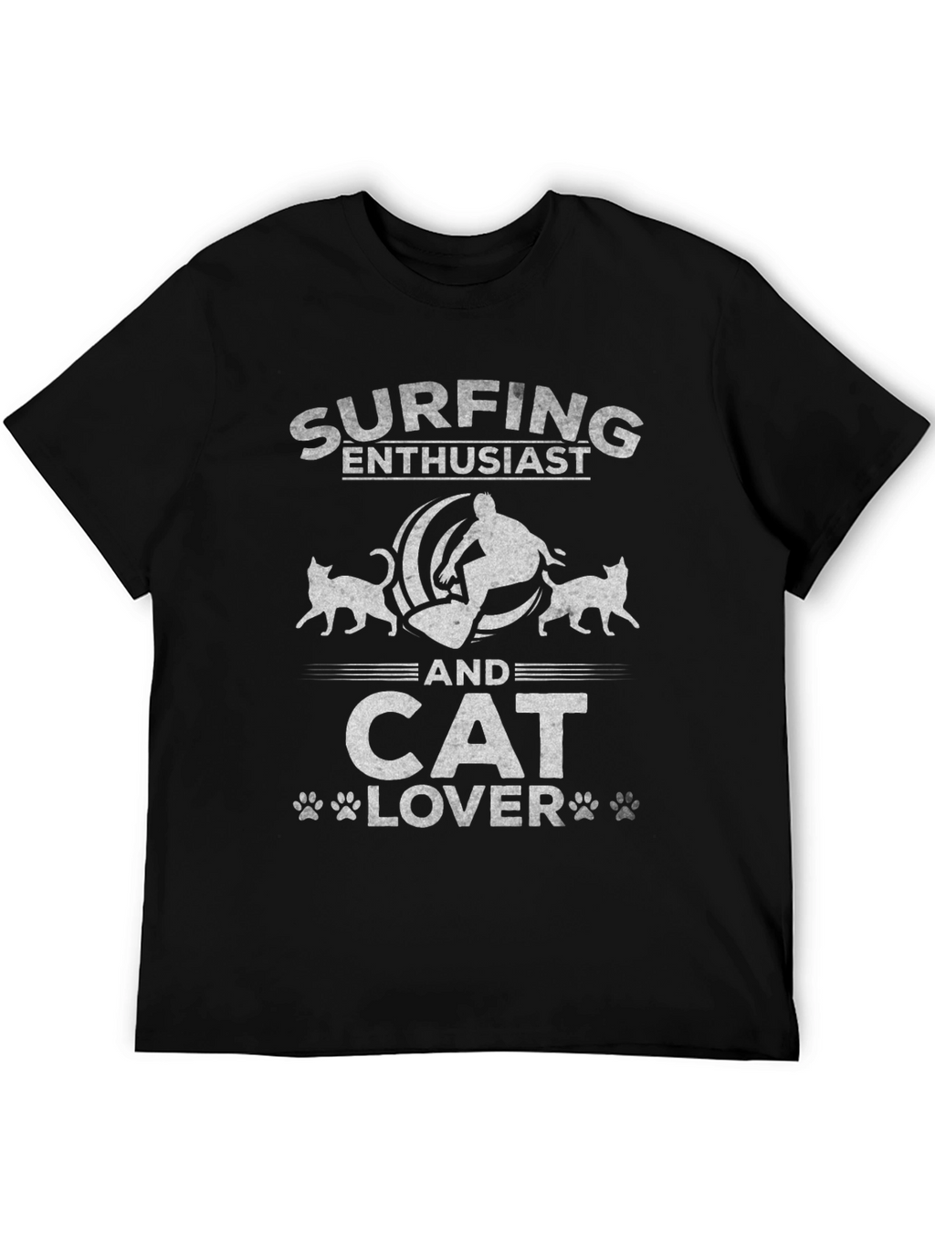 Surfing & Cat Lover T-Shirt