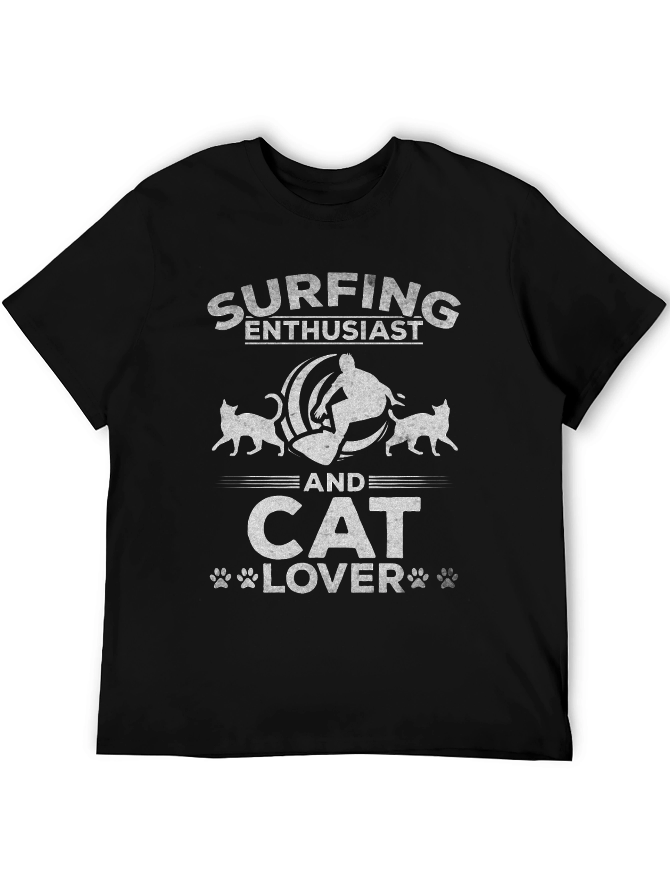 Surfing & Cat Lover T-Shirt